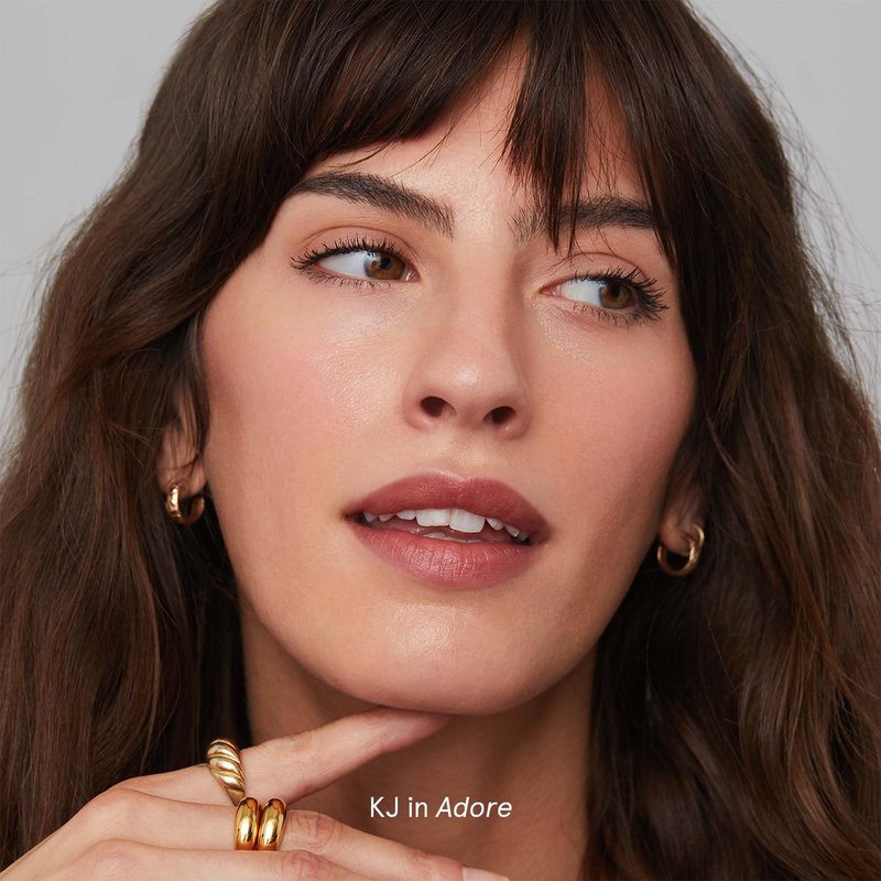SOSHE Beauty - Ceramide Refillable Lip Silk | Sheer Hydrating, Silky, Buildable Lipstick | Ceramides, Vitamin E, Shea Butter | Cruelty-Free, Certified Plastic Negative (Just Right - Pink Neutral)