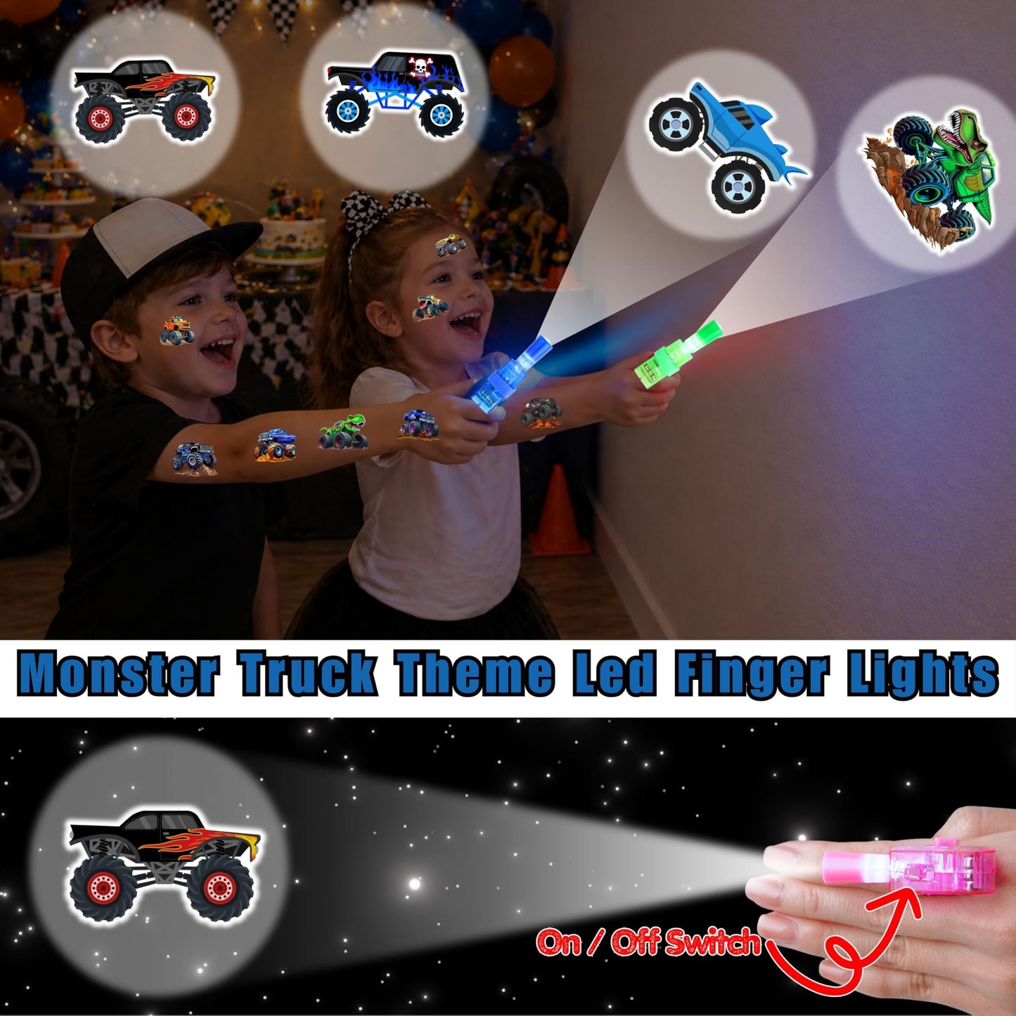 Monster Truck Party Favors, 72 PCS Set
