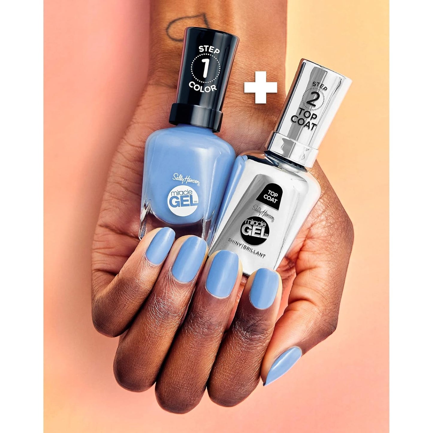 Sally Hansen Miracle Gel Nail Polish - Drive Me Glazy | 0.5 Fl Oz, Long-Lasting Shine
