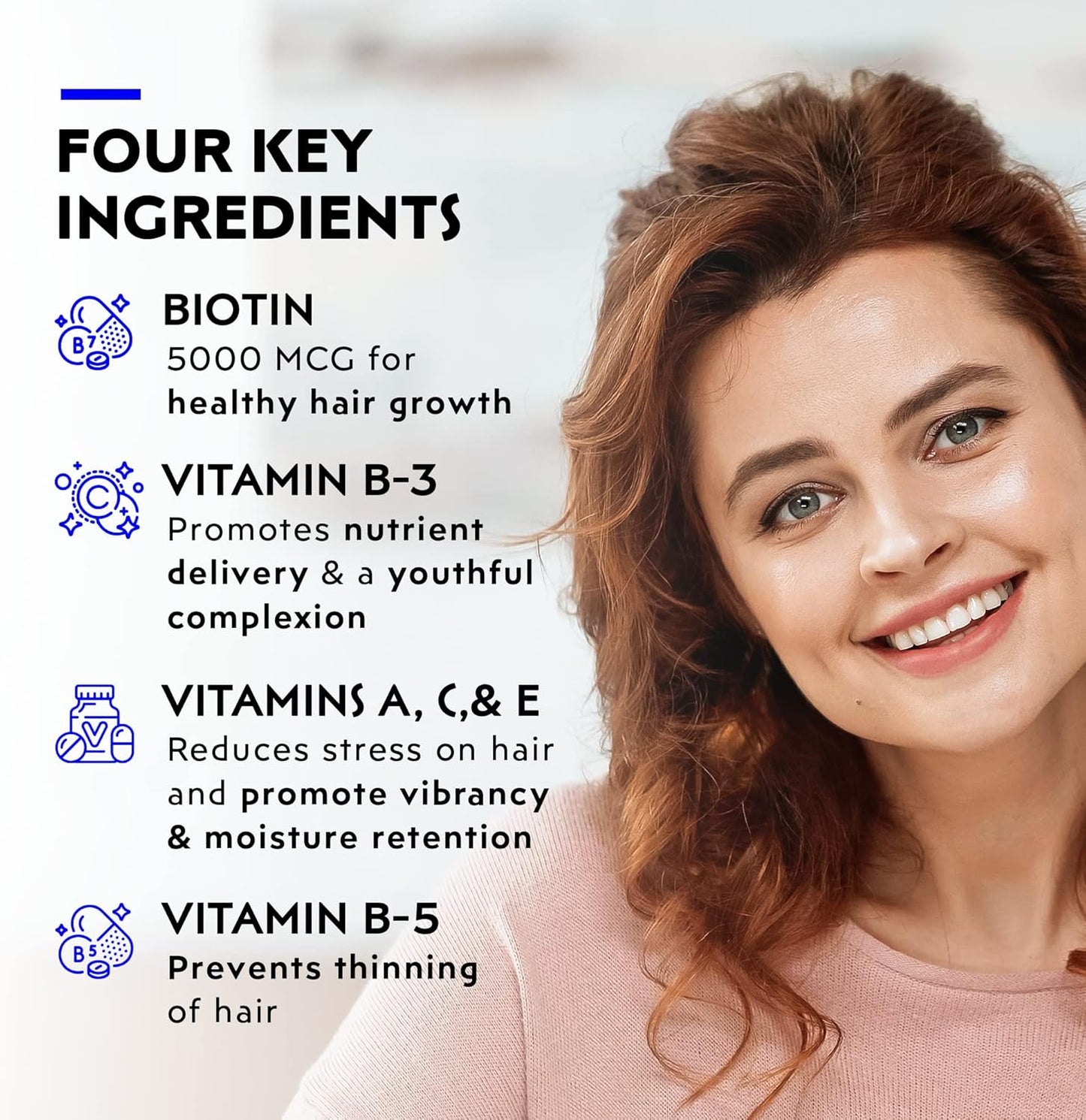 Elon Matrix 5000 Multivitamin - Biotin Supplement for Healthy Skin, Hair & Nails | 60-Day Supply