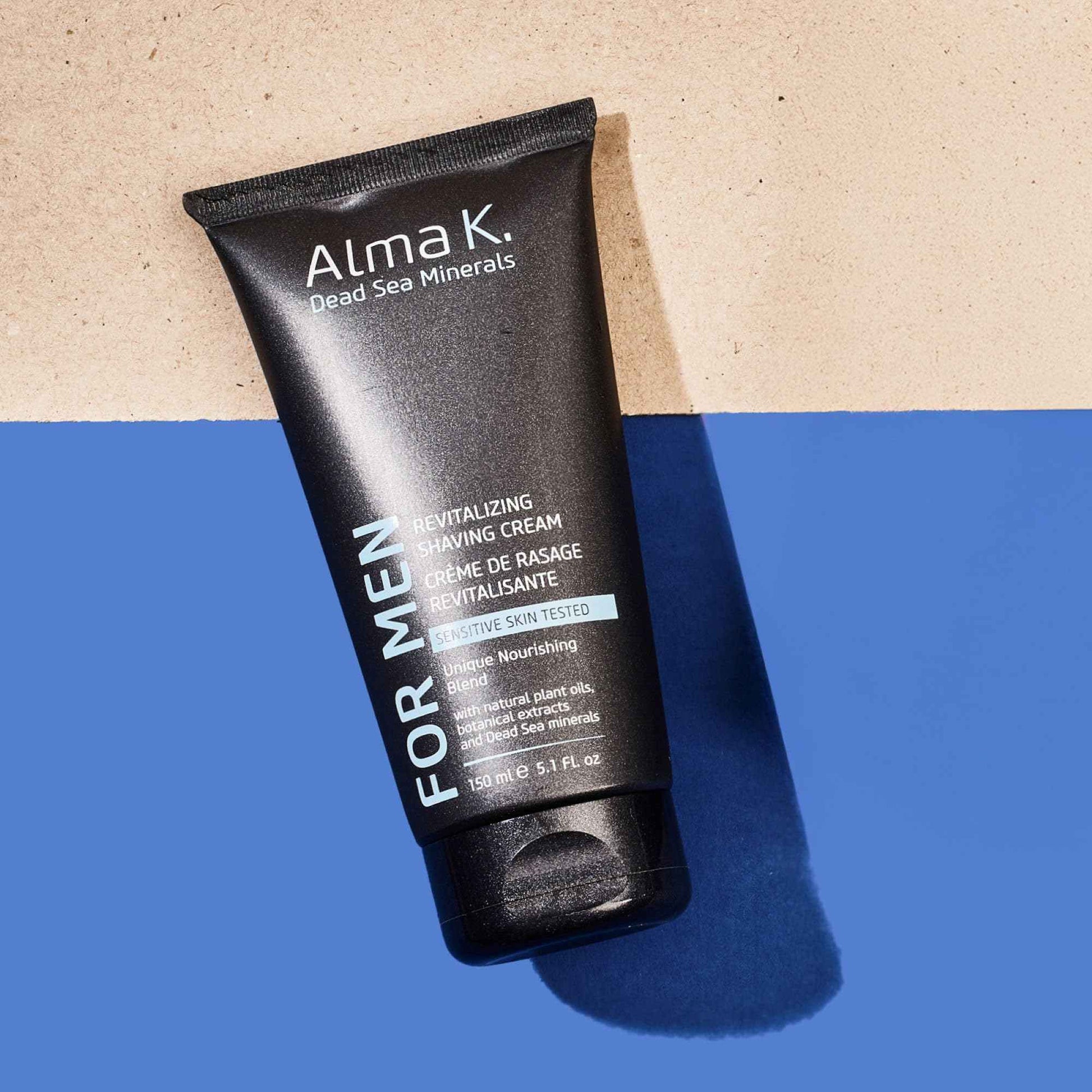 Alma K Revitalizing Shaving Cream - Nourishing and Calming Mens Shaving Cream with Dead Sea Minerals, Argan Oil - Gentle Shave Cream for Men - 5.1 oz