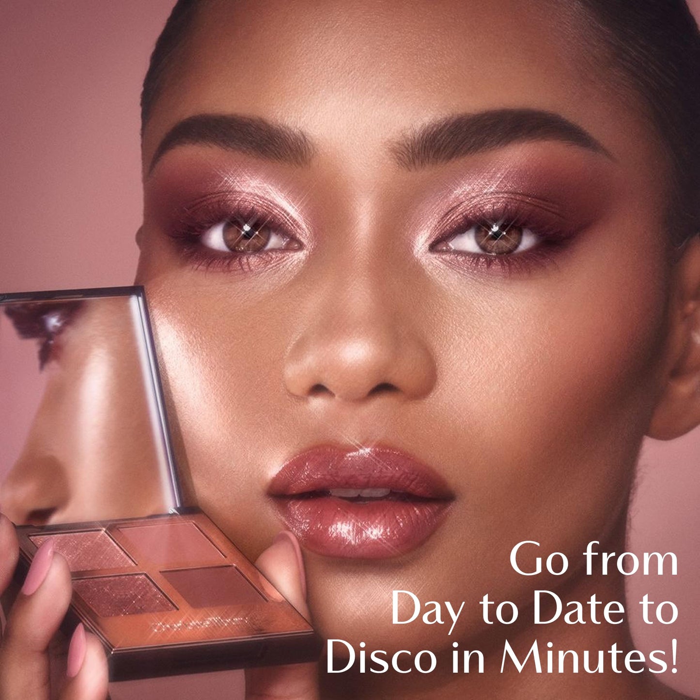 Charlotte Tilbury Luxury Palette Eyeshadow - Shimmer, Metallic & Satin Matte Eyeshadow Quad with a Rich Powder Formula - Includes 4 Complementary Shades - The Golden Goddess