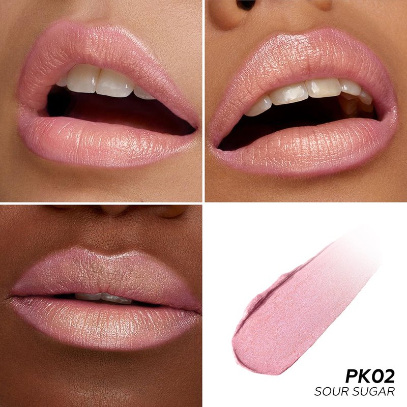 FOCALLURE Moisturizing Shimmer Lipstick, Hydrating Buildable Lip Color, Long Lasting Non-Drying Formula, Sparkly Diamond Finish, Back to School Gift, Sour Sugar