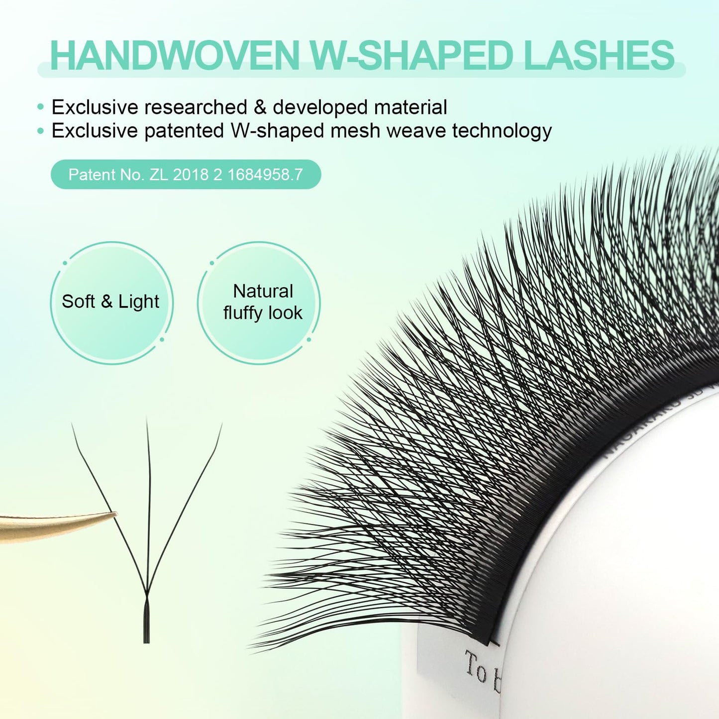 NAGARAKU W Eyelash Extensions High Capacity 54 Rows 3D Volume Premade Fan 0.07mm D Curl 7-15mm Mix Matte Black Easy Fanning yy Eye Lashes Handwoven W Shaped Wispy Cluster Professional Lash Supplies