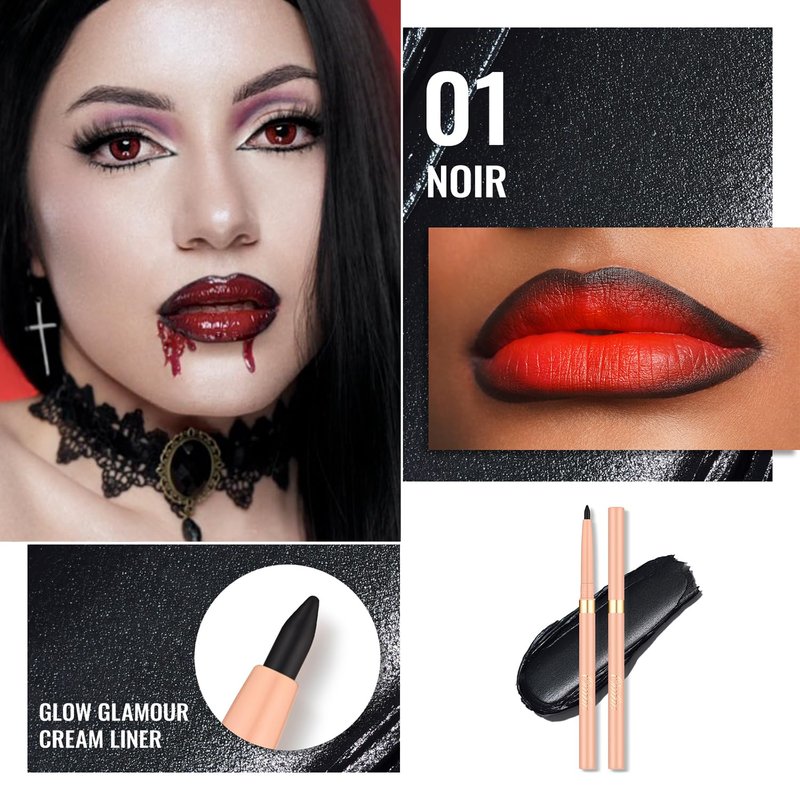 Oulac Lipstick & Lipliner Set 3PCS High Impact Lipcolor with Moisturizing Formula, Vegan Beauty, Full-Coverage Lip Color, Gift Lipstick for Women, LL05+GM12+PG04