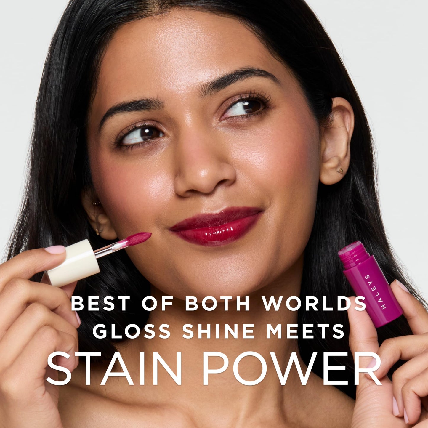 HALEYS Re-dew Lip Gloss to Tint - Hydrating Kiss-Proof Formula with Vegan Squalane & Vitamin E - Lightweight Transfer-Proof Hybrid for Soft Color, Cushiony Moisture & All-Day Wear (Flirt)