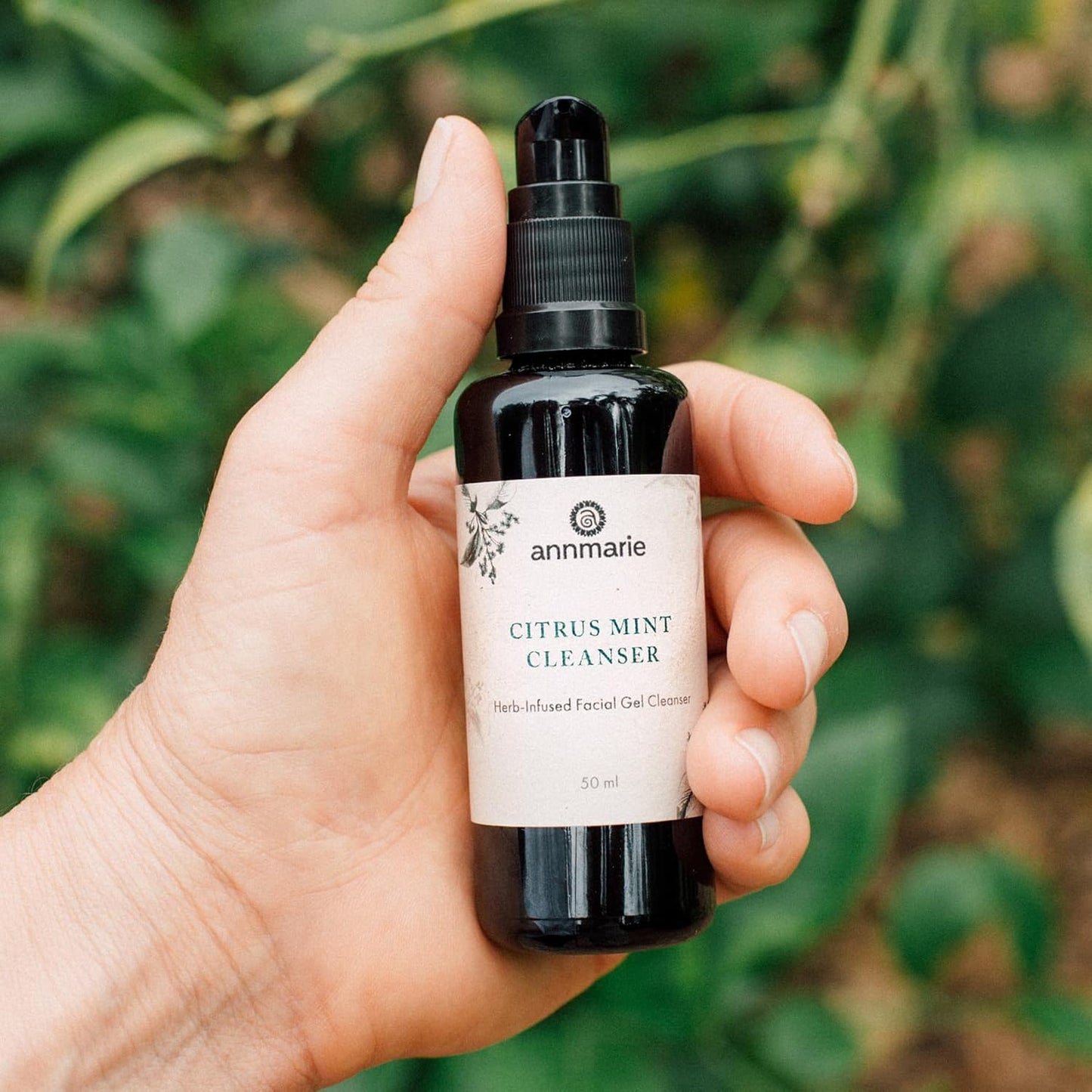 Citrus Mint Facial Cleanser - Gentle Rosemary & Witch Hazel Formula for Oily Skin | 50ml (1.7 Fl Oz)