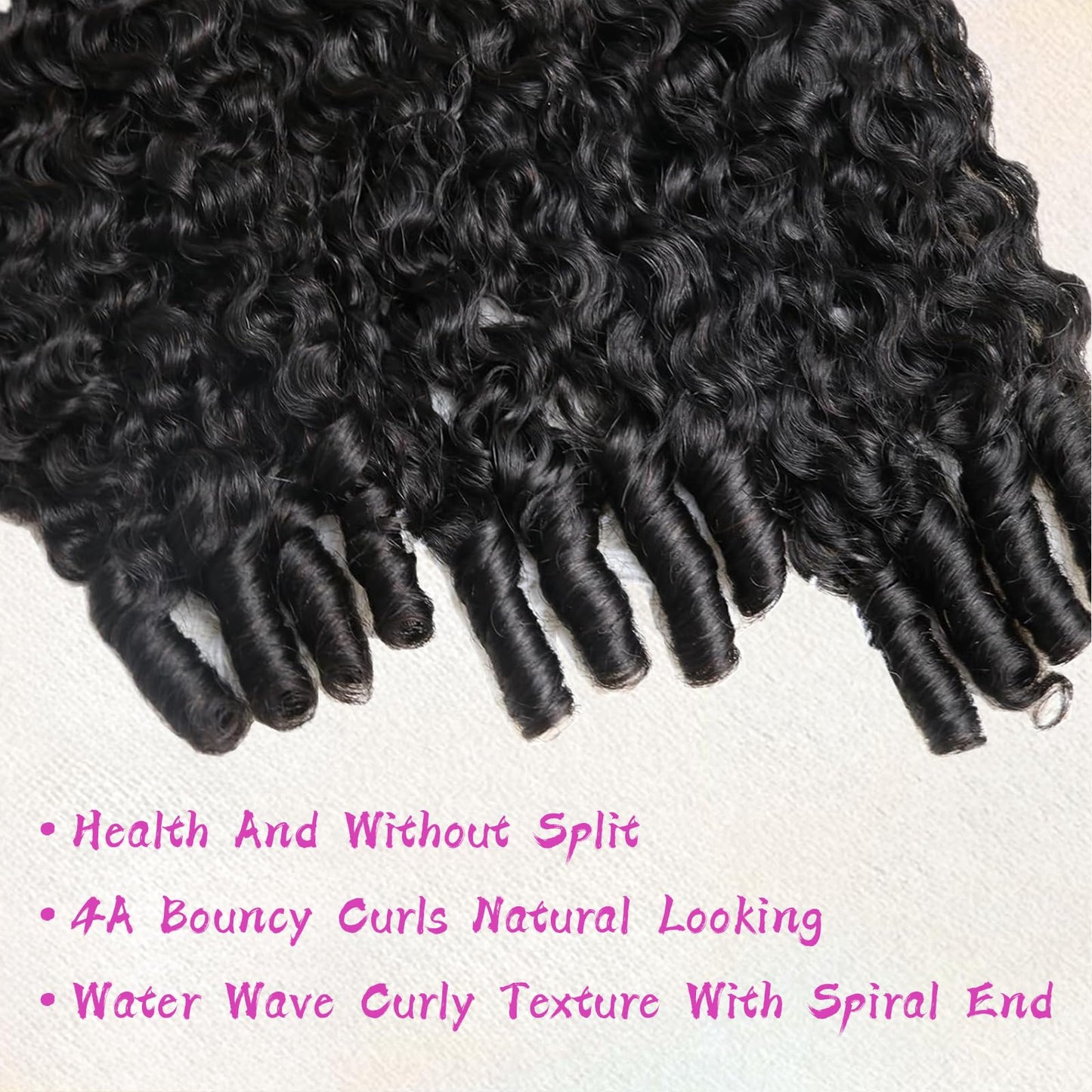 Muzkala Burmese Curly Bundles Human Hair Water Wave Human Hair 100% Unprocessed Brazilian Virgin Remy Hair Bundles Quick Weave for Women Natural Black (Burmese Curly Natural Black, 18 Inch)