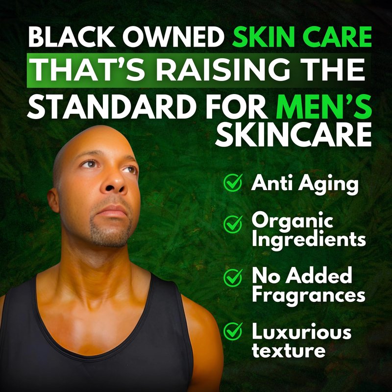 KING Complexion Mens Anti Aging Face Cream with Retinol – Organic Skin Care Face Moisturizer with Shea Butter – Non Greasy – Clean Ingredients, Lightweight – All Skin Types – Black Owned (1.7 oz)