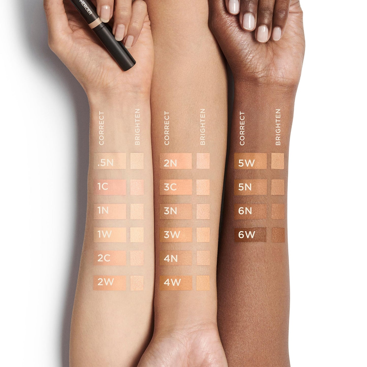 Laura Mercier Secret Camouflage Brighten and Correct Duo, 2-in-1 Face and Under Eye Concealer Stick, Blurs Imperfections and Reduces Appearance of Undereye Dark Circles, Full Coverage, 2W