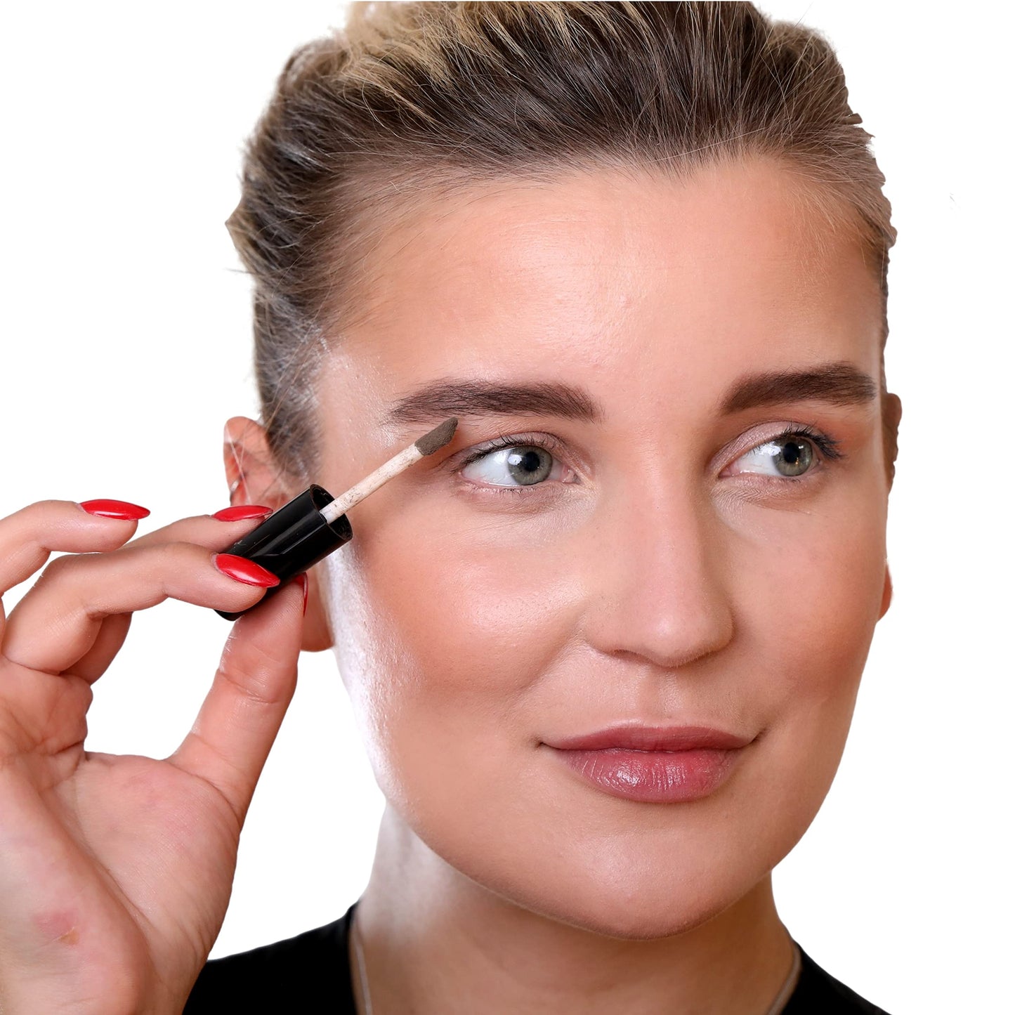 Ready To Wear Brow Extension Fine Powder Spot Filler - DEEP BROWN (DARK)