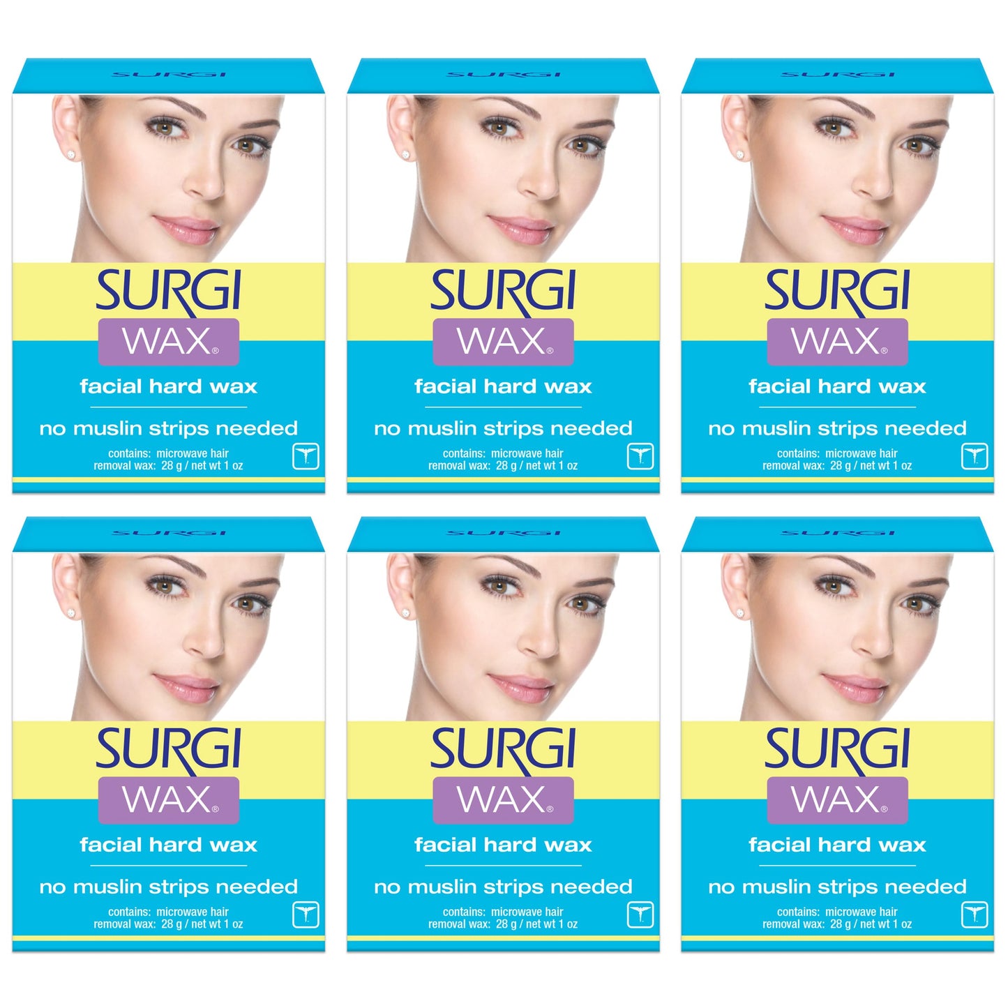 Surgi-wax Hair Remover For Face, 1-Ounce Boxes (Pack of 6)