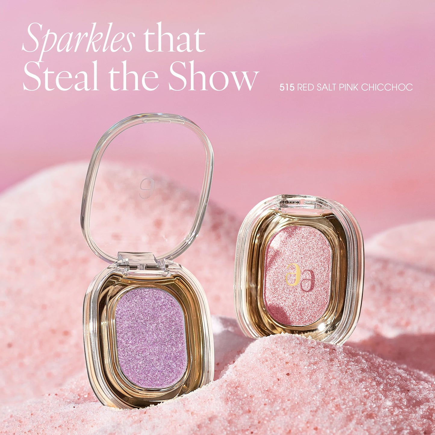 AmeliSeoul SPARKLE SPOT 515 RED SALT PINK CHICCHOC, High Shine Glitter Eye & Face Sparkle, Multi-Dimensional (1.7g, 0.004 oz.)
