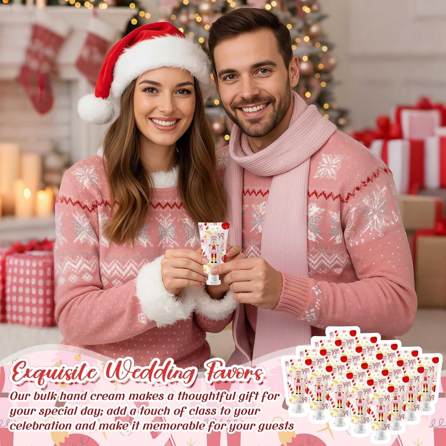 Christmas Nutcracker Hand Cream - 50 Pcs Travel Size | 1 Oz/30 ml Gifts for Women, Coworkers, Teachers, Nurses