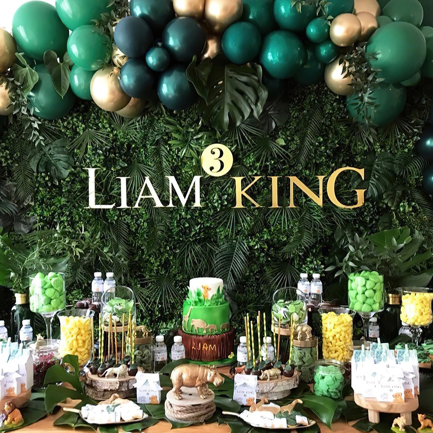 PartyWoo Black Gold and Green Balloons, 60 Pcs 12 Inch Green Black and Gold Green Gold Balloons for Party Decorations, Green Birthday Decorations