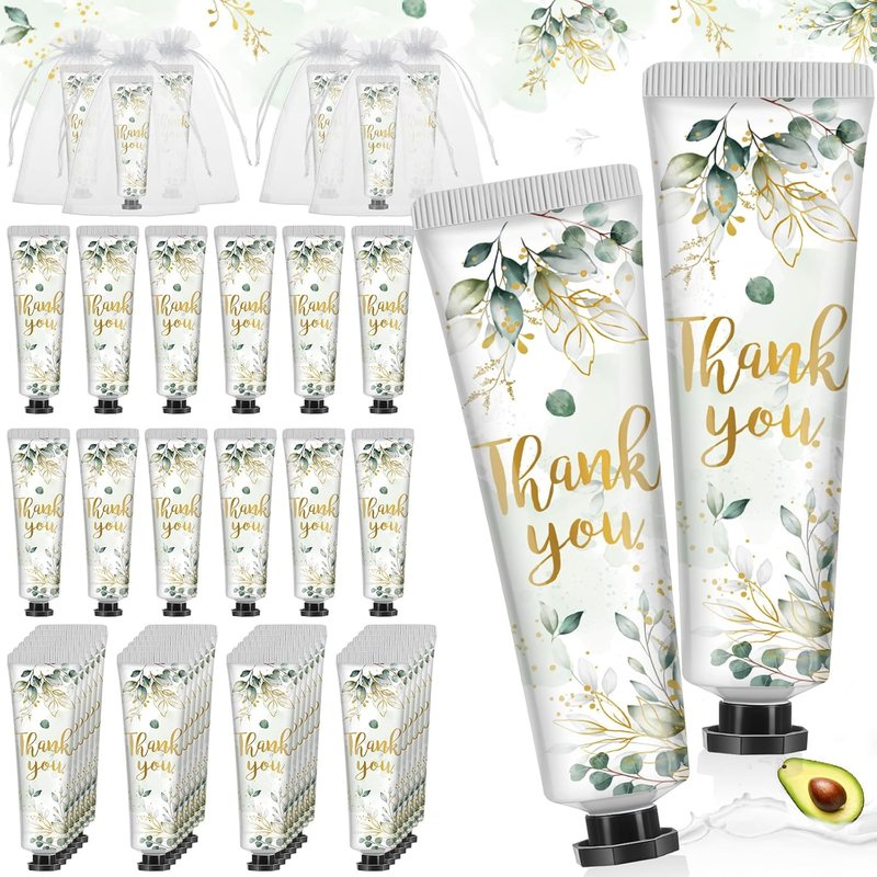 Thank You Hand Cream Gift Set - 48 Travel Size Lotion Favors | Perfect for Baby Showers, Weddings & Parties