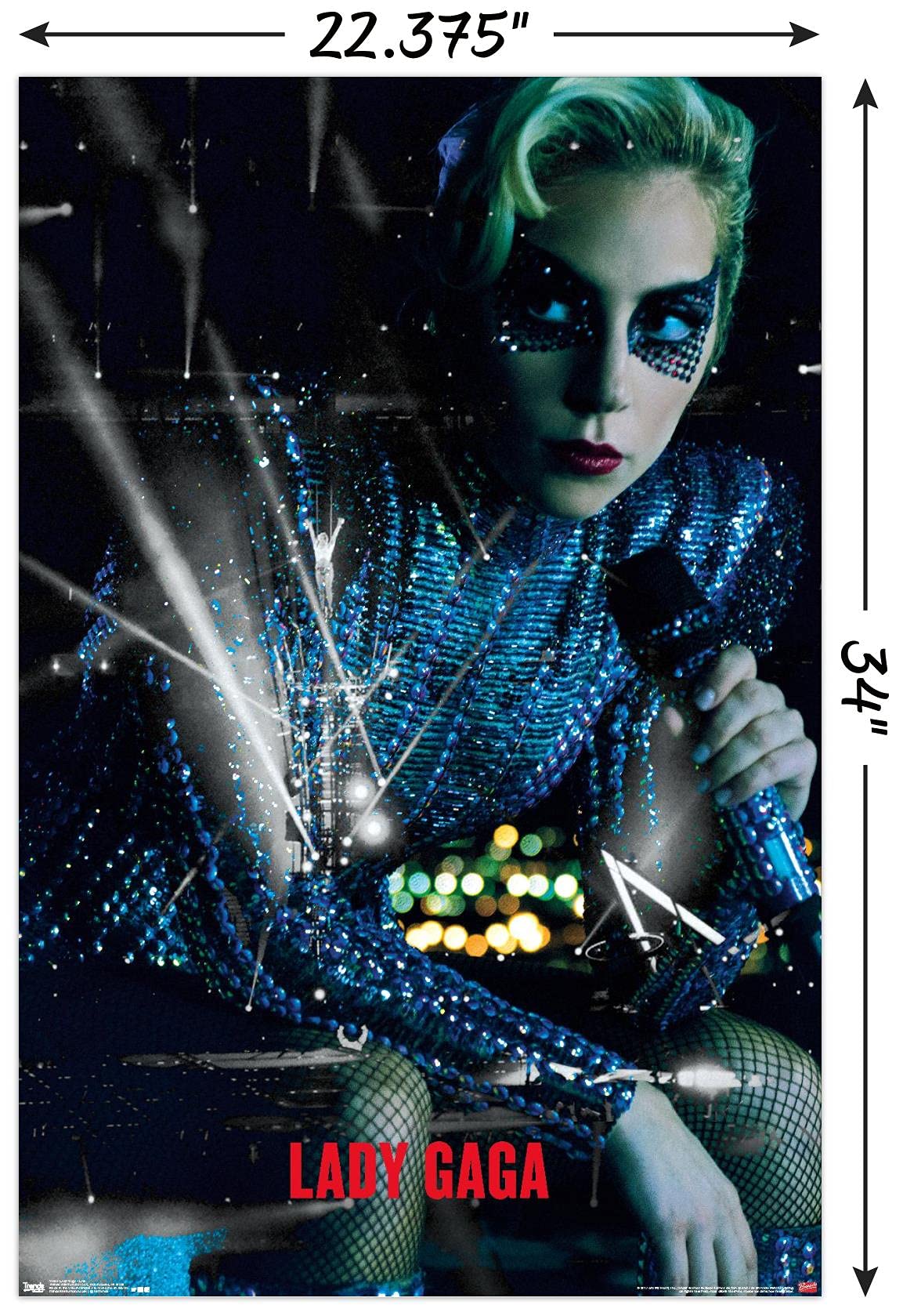 Trends International Lady Gaga - Live Wall Poster, 22.375" x 34", Unframed Version