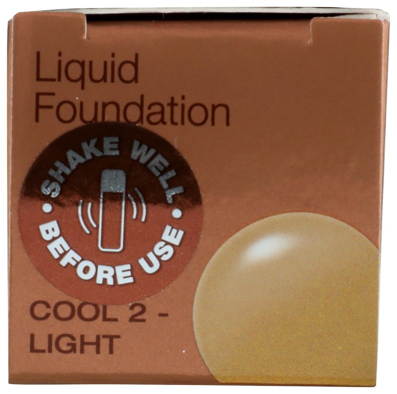 Mineral Fusion Full Coverage Foundation, Liquid Foundation - Cool 2- Light Complexion w/Cool Undertones, Lightweight Matte Finish, Up to 12 Hr Hydration, Hypoallergenic & Vegan, 1 fl. Oz