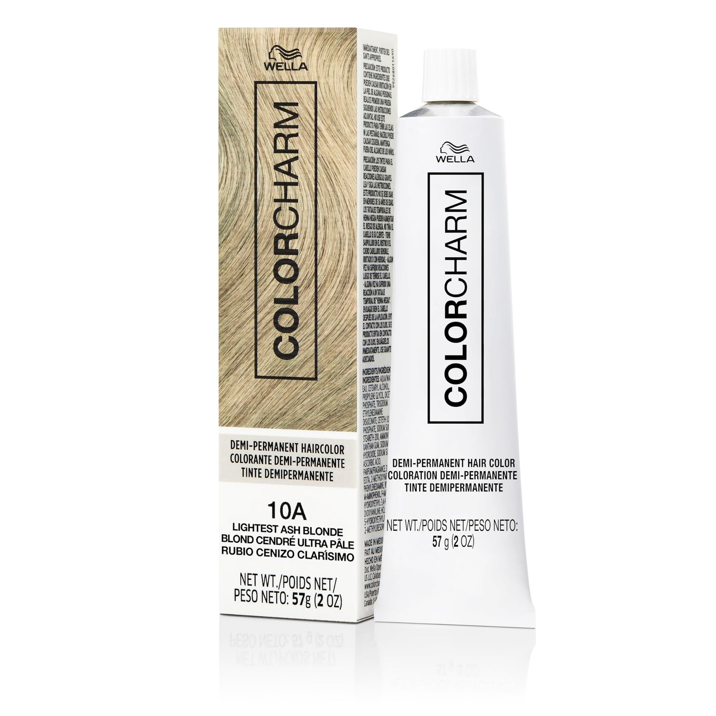 COLORCHARM Demi Permanent Hair Color 10A Lightest Ash Blonde Gloss, Refresh & Tone 2 Fl Oz