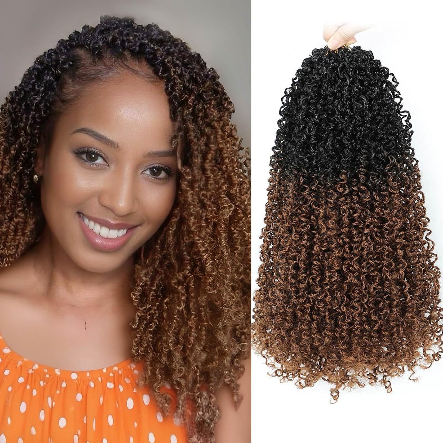 Yanky Twist Crochet Hair - 18 Inch Mini Twist Braids for Women | Bohemian Synthetic (#OT30)