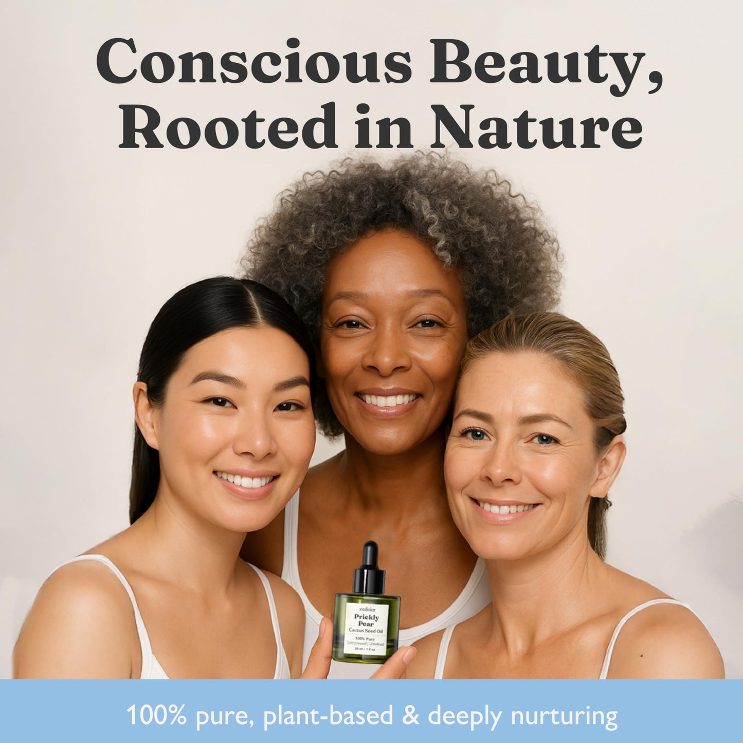 Soulssier Prickly Pear Seed Oil – 100% Pure, Fragrance-Free, Extra Virgin, Cold Pressed & Unrefined | Face Oil for Skin, Hair & Nails | Dry, Sensitive & Mature Skin Deeply Hydrating | 1 oz