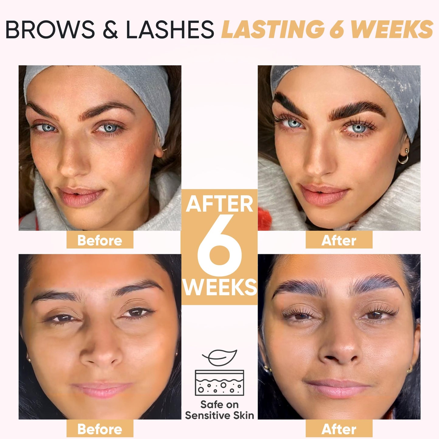 Elevate the Beauty Lash and Eyebrow Lamination Kit | Brow and Lash Lamination Kit | 2-in-1 Professional Brow Lamination Kit for DIY & Salon Use | Fuller Brows & Lifted Lashes up to 8 Weeks