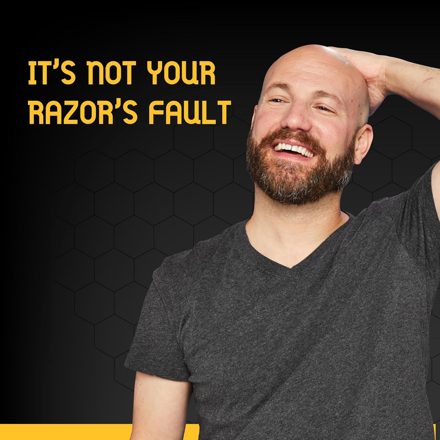 Bee Bald 4-Pack | Premium Shave Cream, Post-Shave Balm & SPF Moisturizer Set - Perfect for Smooth Skin