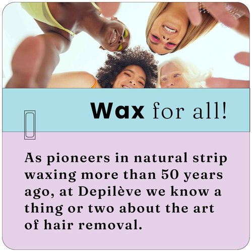 Depileve Strip Wax for Hair Removal - Lavender Rosin Wax for Sensitive Skin - Full-Body - Ideal for Delicate Areas - Moisturizing Strip - for Salon and At-Home Use - 14 oz