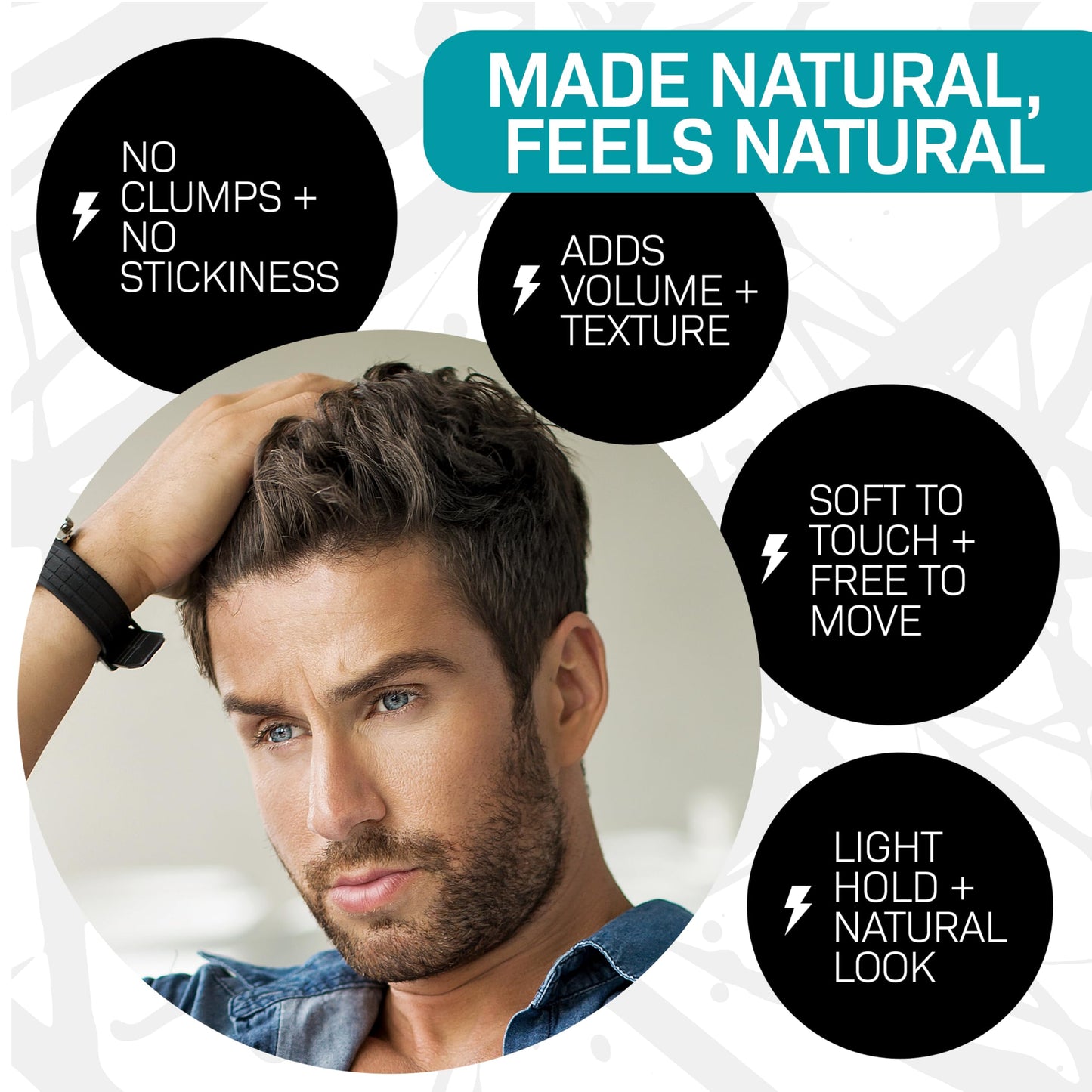VOLT Grooming Surf Sea Salt Spray for Men, Hair & Beard Natural Volumizing Texture Spray with Activated Charcoal, Sea Kelp & Green Tea, Aerosol Free Hair Texturizer, Outback Scent Refill, 30 Fl Oz