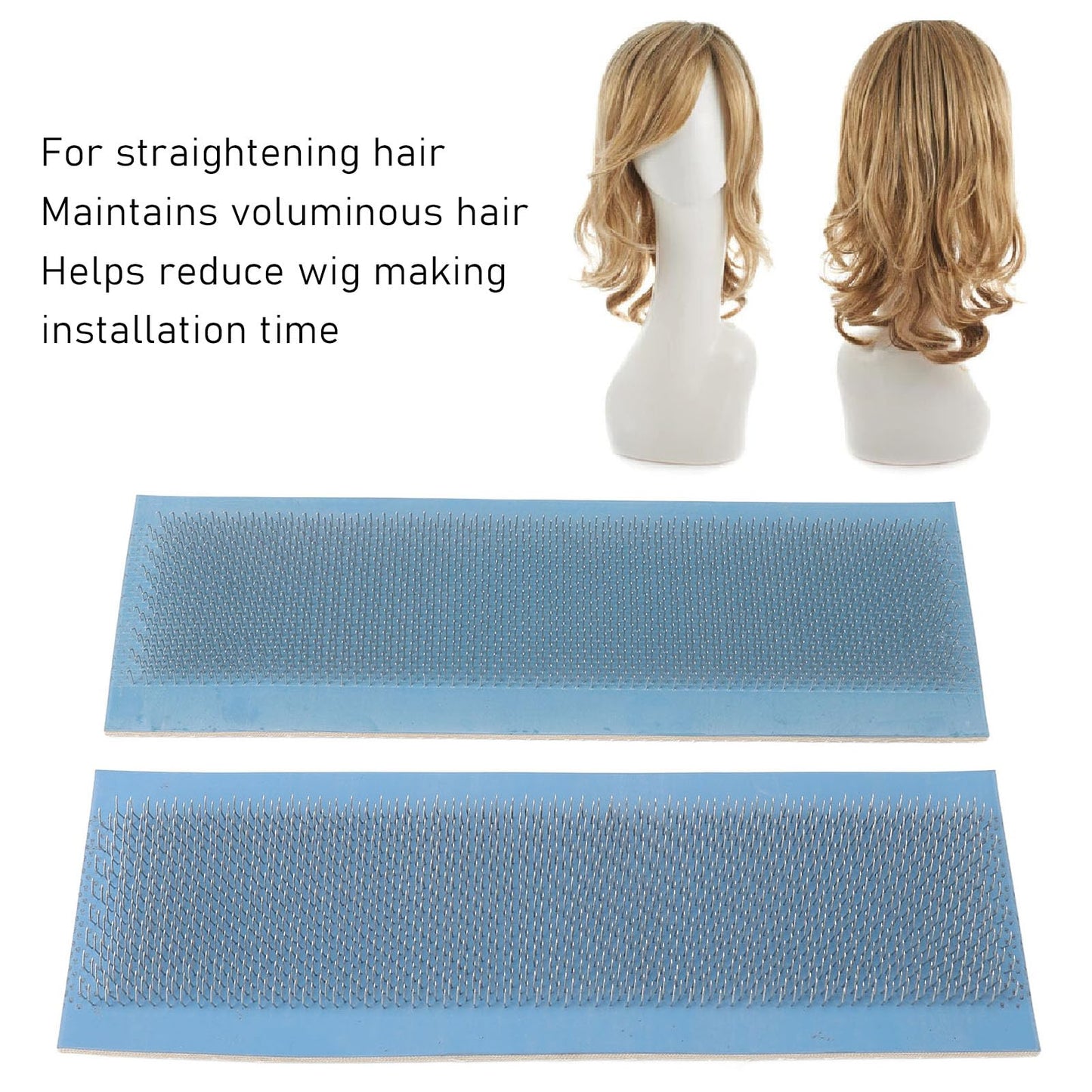 Hair Extensions Drawing Mat with Stainless Steel Pins, 27cm x 9cm