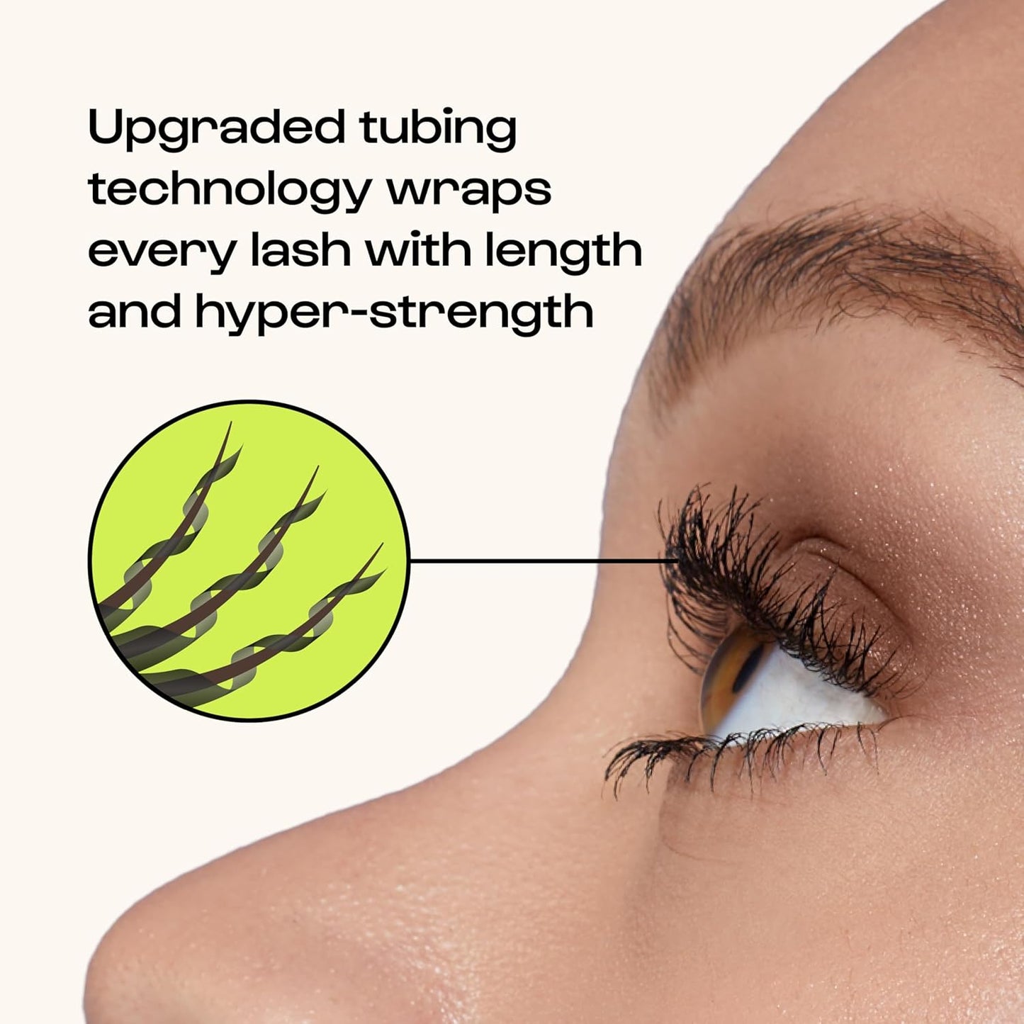 Alleyoop Tubing Mascara Black - Lengthening Smudge-Proof Formula for Sensitive Eyes | Vegan & Biotin Infused, Mini 4 mL