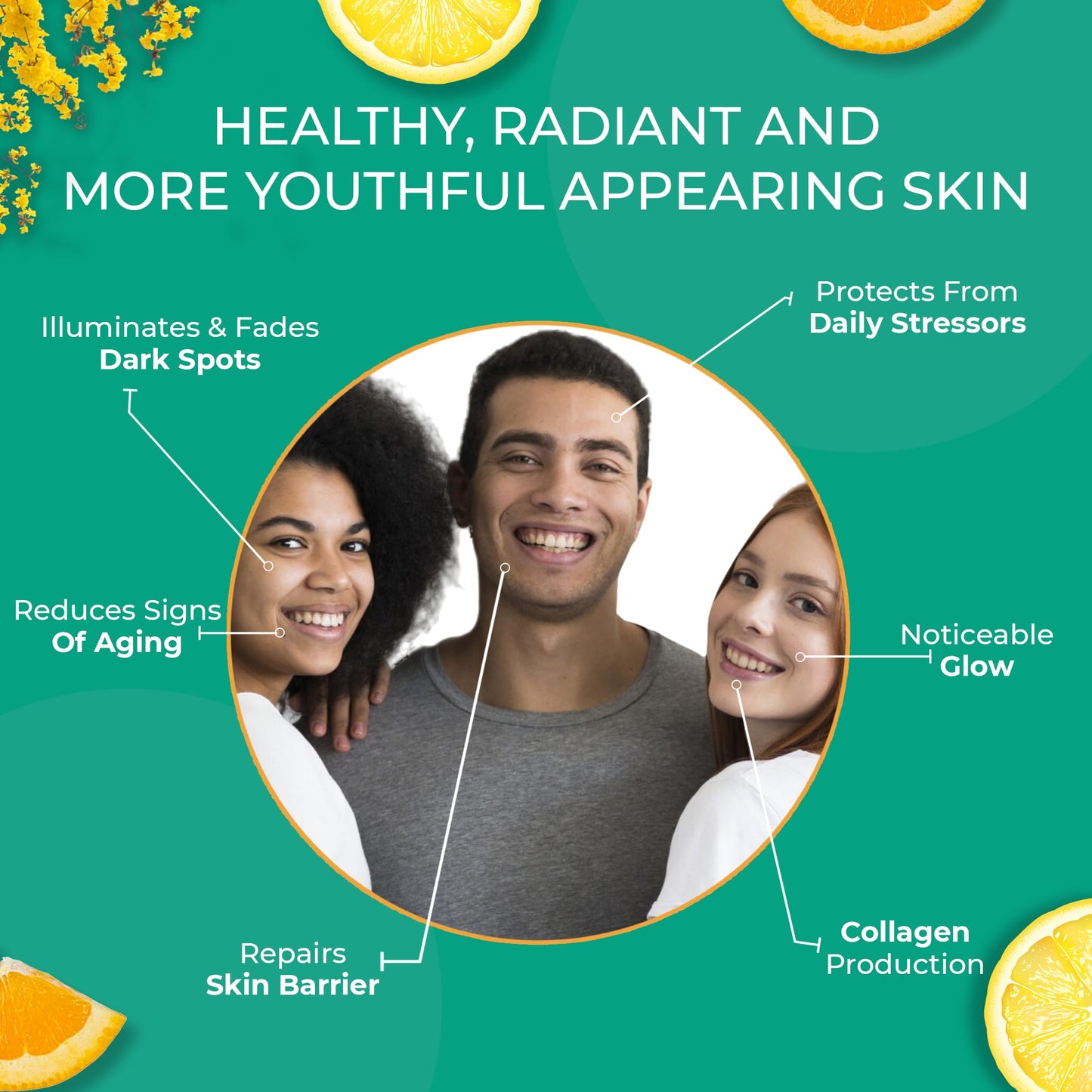 Dr. Crazy Millionaire Glow Vitamin C Serum for Face - Hydrating Glow Up Serum With Turmeric, Niacinamide, Hyaluronic Acid, Snail Mucin & Vitamin E - Fades Dark Spots & Evens Skin Tone – 30ml