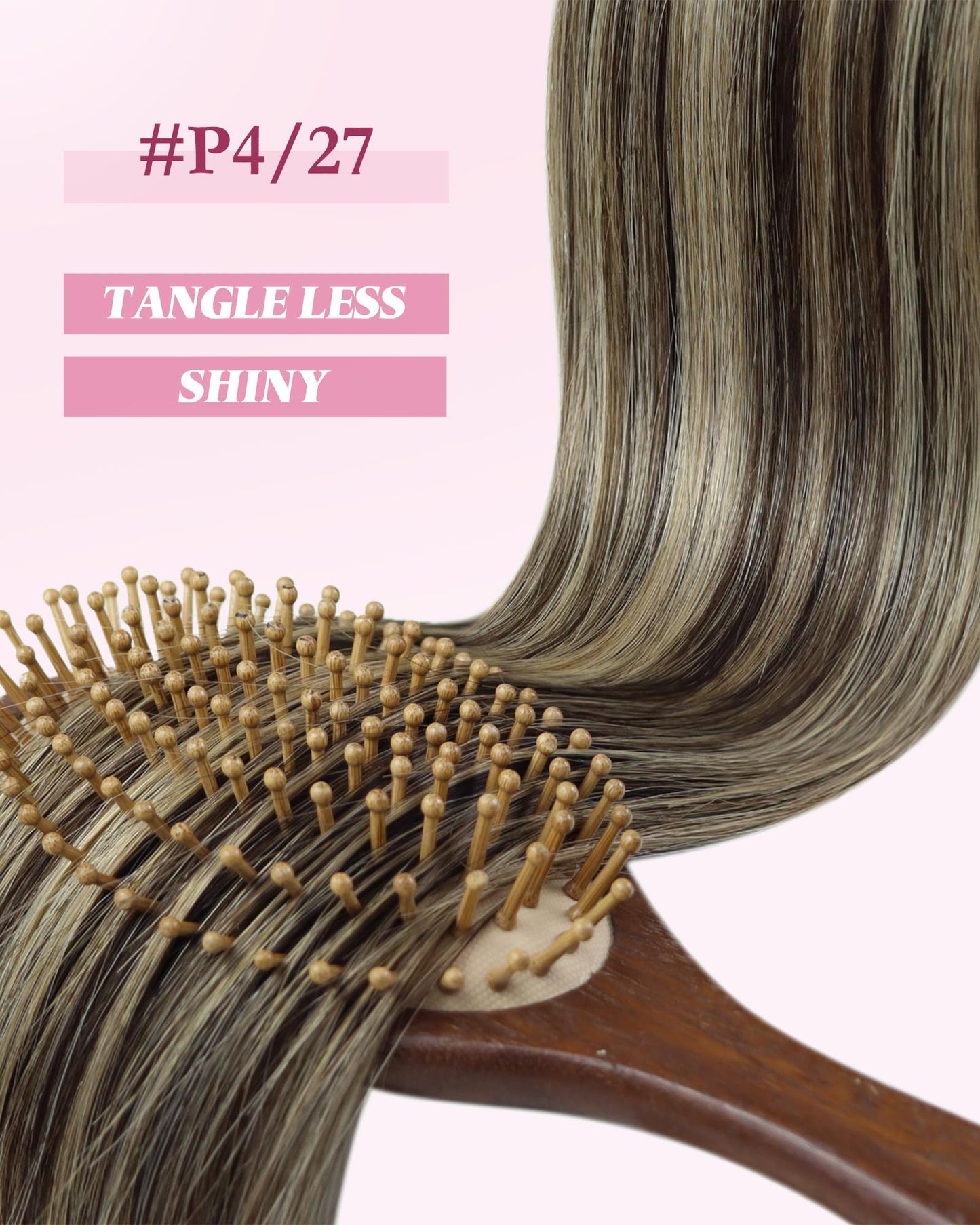 YoungSee Micro Bead Hair Extensions Real Human Hair Brown Highlight Micro Ring Hair Extensions Dark Brown Highlight Blonde Microlink Hair Extension Human Hair Bead Hair Extension 18In 50s 57g