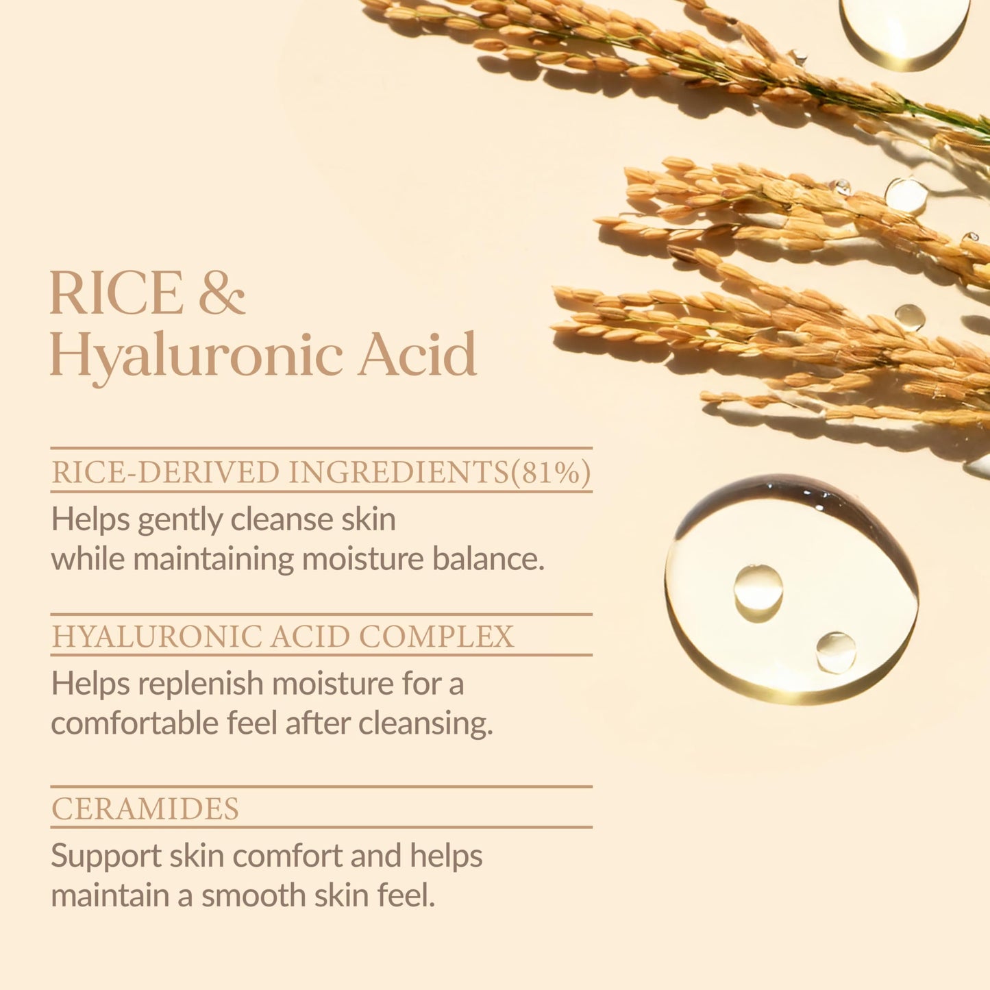 LU'PIUM Rice Deep Cleansing Toner – 81% Rice Cleansing Water for Pore Purifying, Hyaluronic Acid, Makeup Remover, Hydrated Finish, Korean Skincare (300ml, 10.14 fl.oz.)
