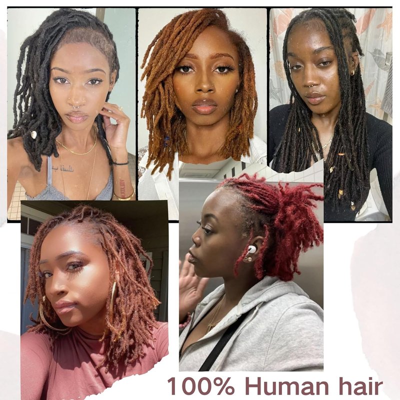 Afro Kinky Bulk Human Hair for Dreadlock Extensions - 100% Human Hair, 3 Packs, 90g | Ginger, 8 Inch