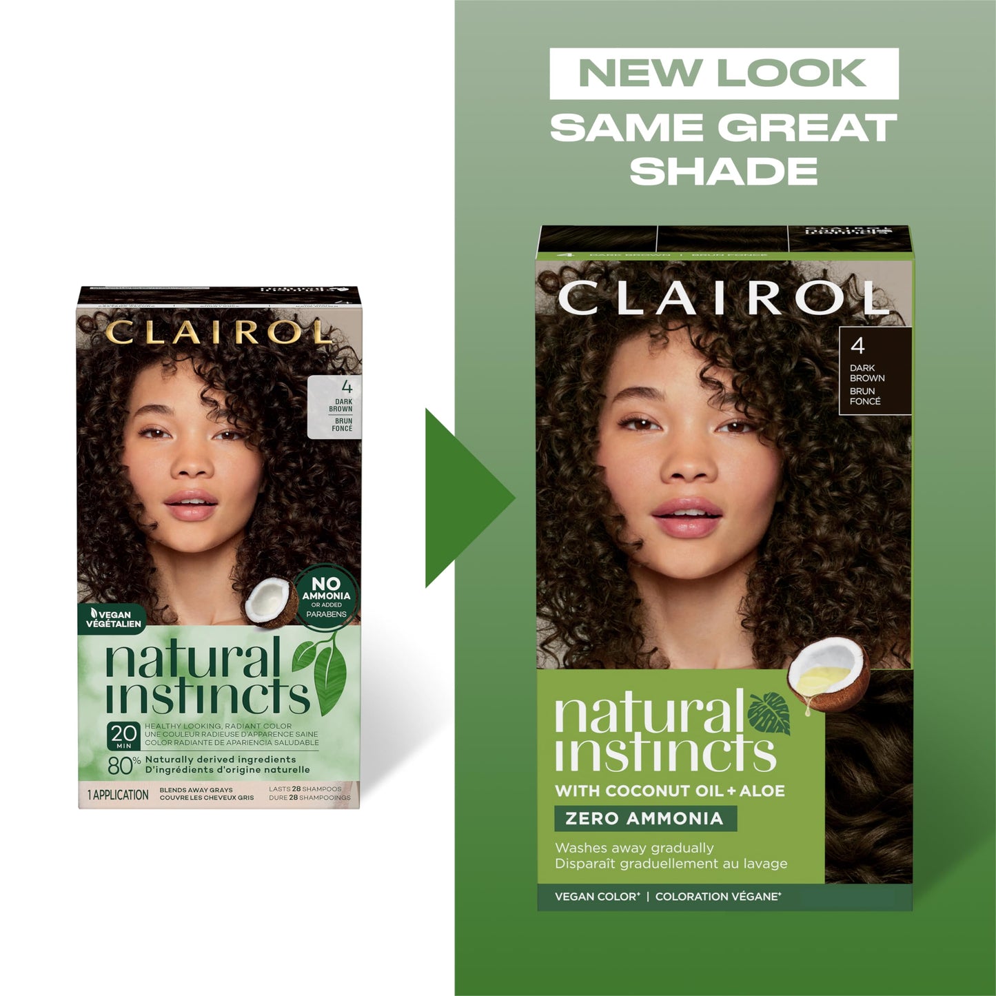 Clairol Natural Instincts Demi-Permanent Hair Dye, 6R Light Auburn | Ammonia‑Free, Vegan Hair Color with Coconut Oil & Aloe Vera | Pack of 1