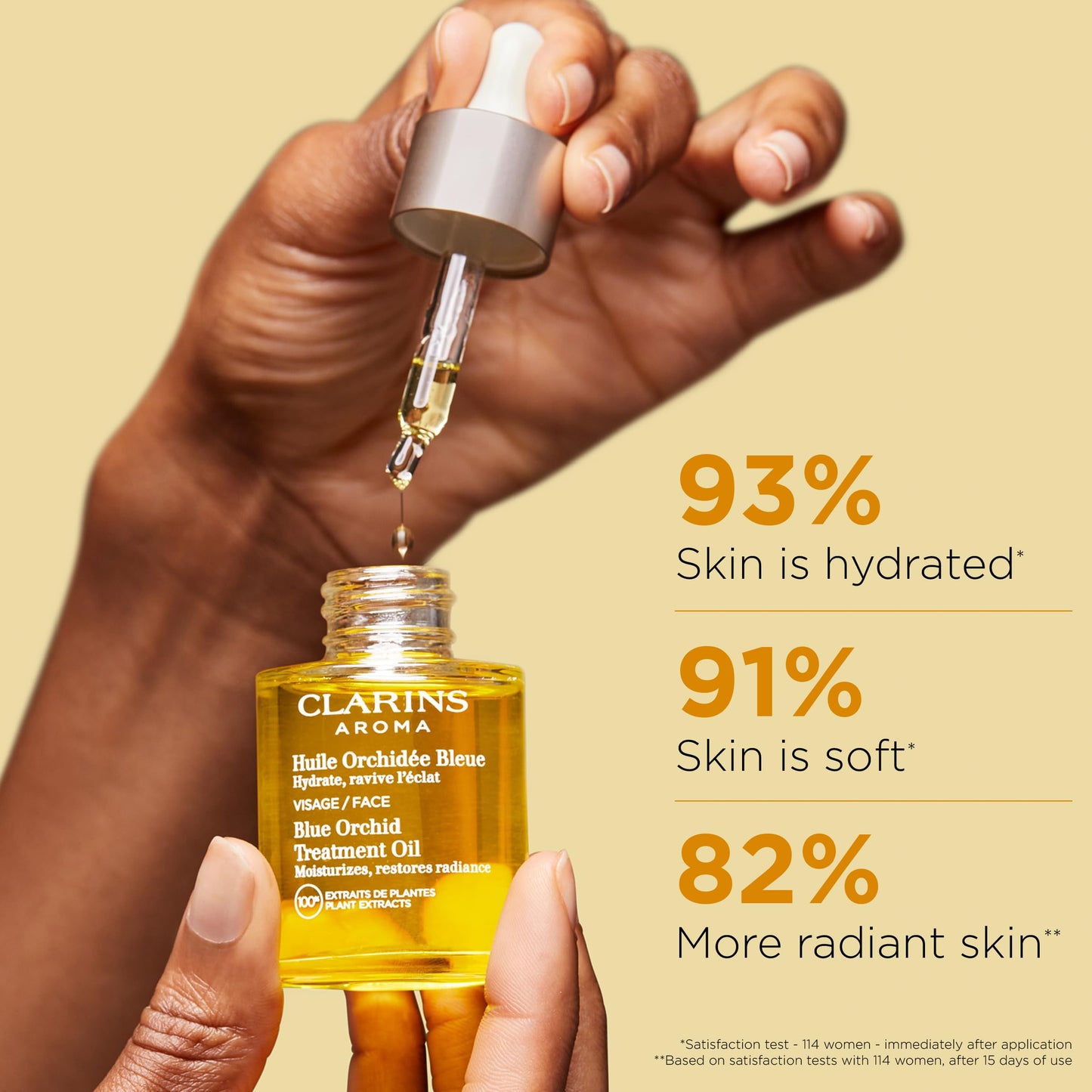 Clarins Blue Orchid Face Treatment Oil and Santal Face Treatment Oil Bundle | Hydrating Face Oil for Dehydrated Skin | Soothing Face Oil for Dry or Very Dry Skin