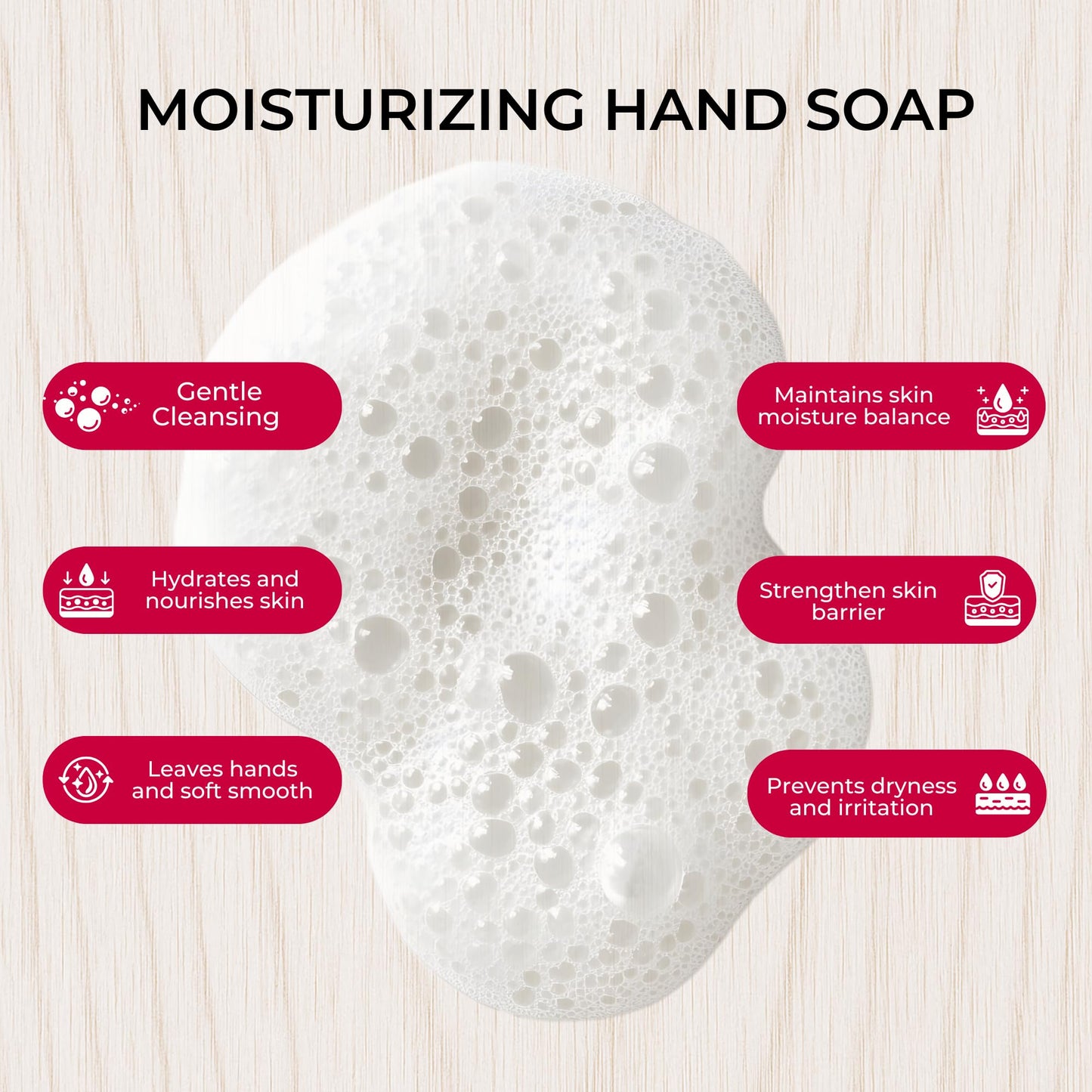 DANI Naturals Citrus Rose Hand Soap, 12 fl oz, Vegan Non Toxic, Made in USA
