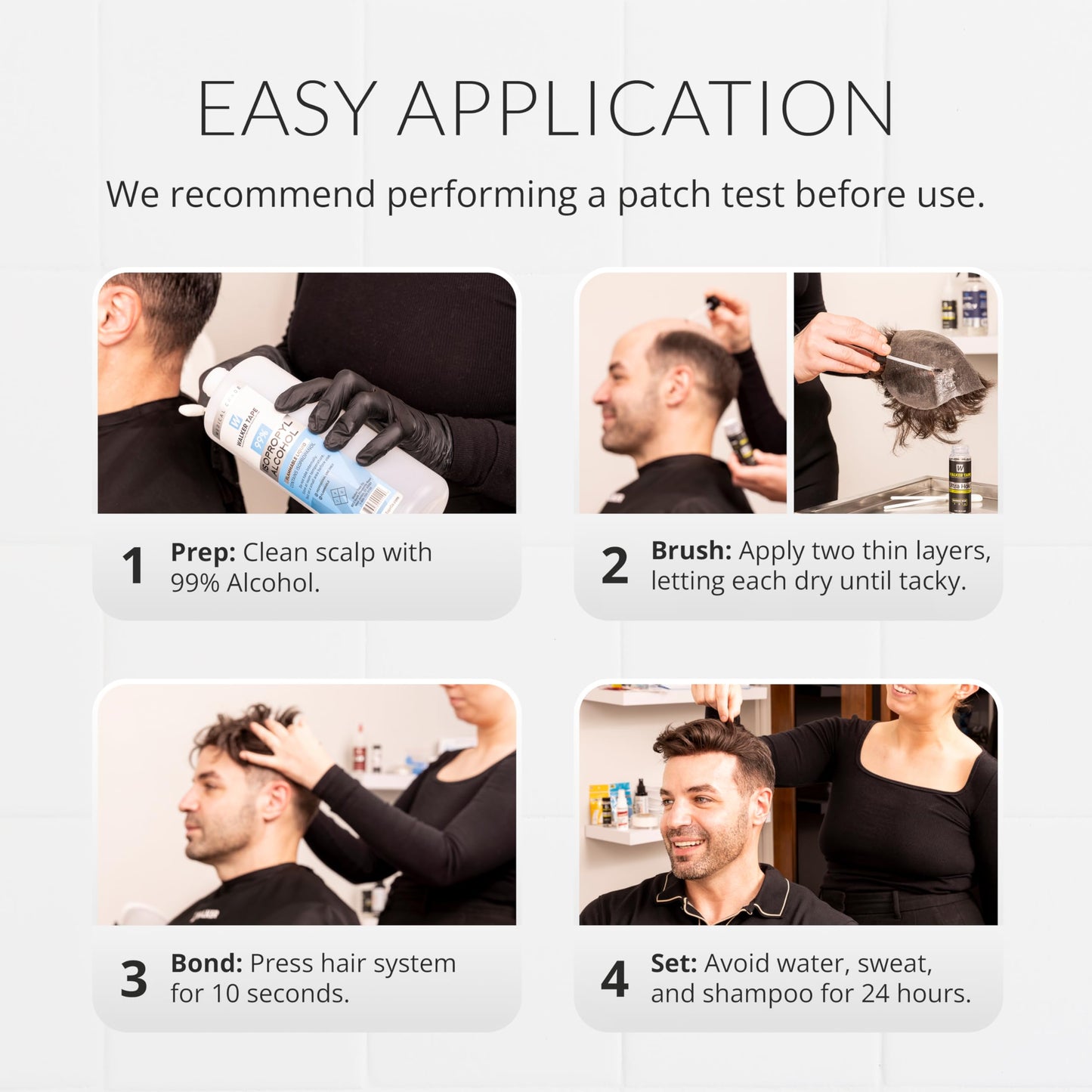 Walker Tape Ultra Hold Brush-On Adhesive 3.4 oz, Waterproof Clear-Drying Wig Glue for Lace Systems and Tape in Hair Extensions Human Hair, Strong Long Lasting Liquid Adhesive for Hairpiece Bonding
