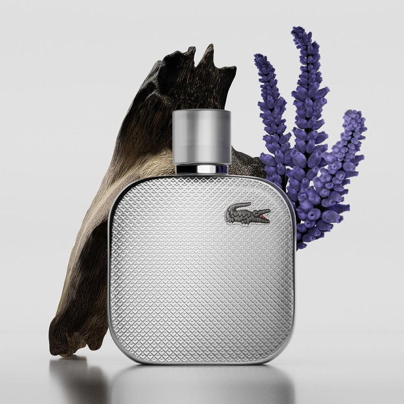 Lacoste L.12.12 Silver Grey Eau de Parfum - 3.3 Fl Oz | Fresh & Elegant Fragrance