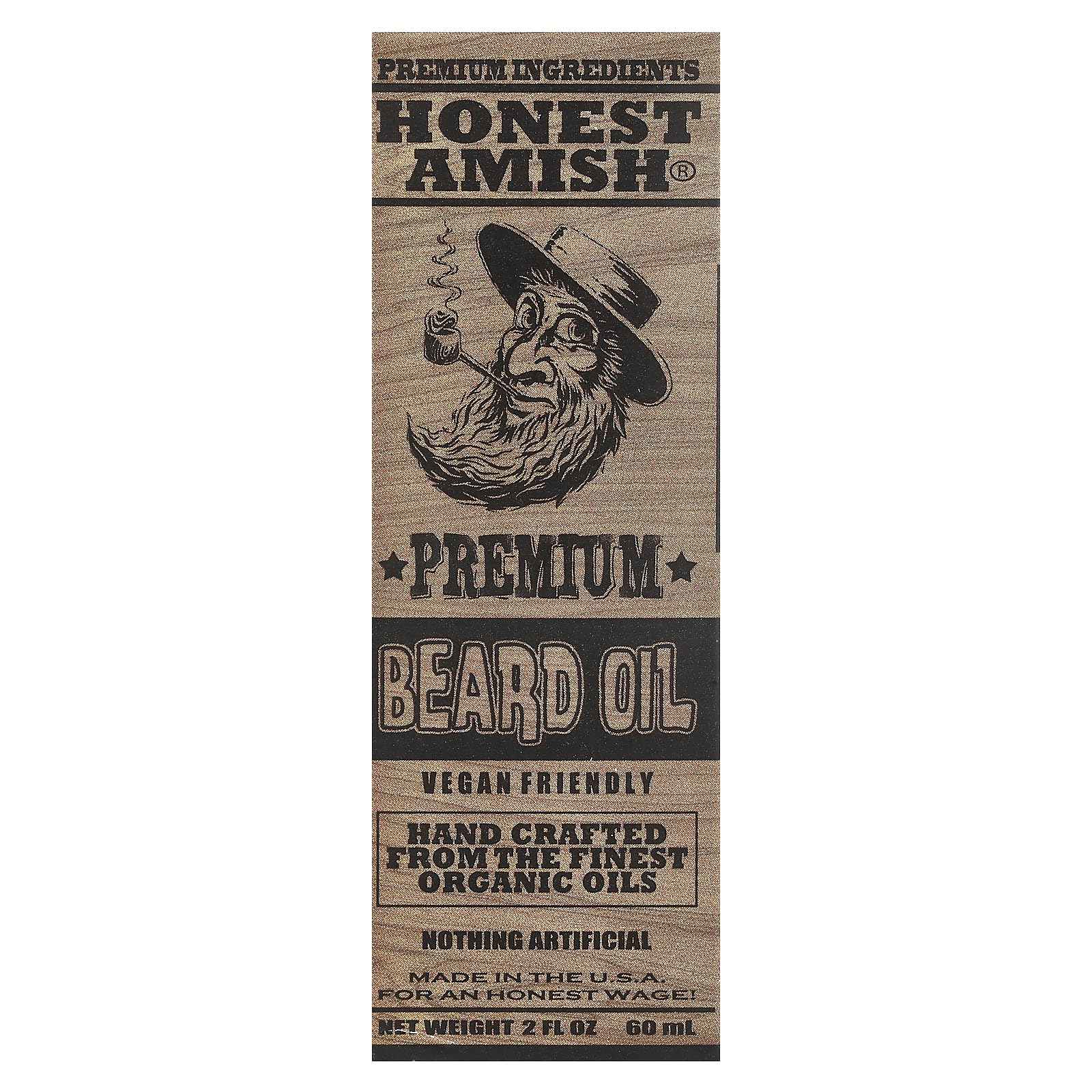 Honest Amish - Premium Beard Oil - 2 Ounce