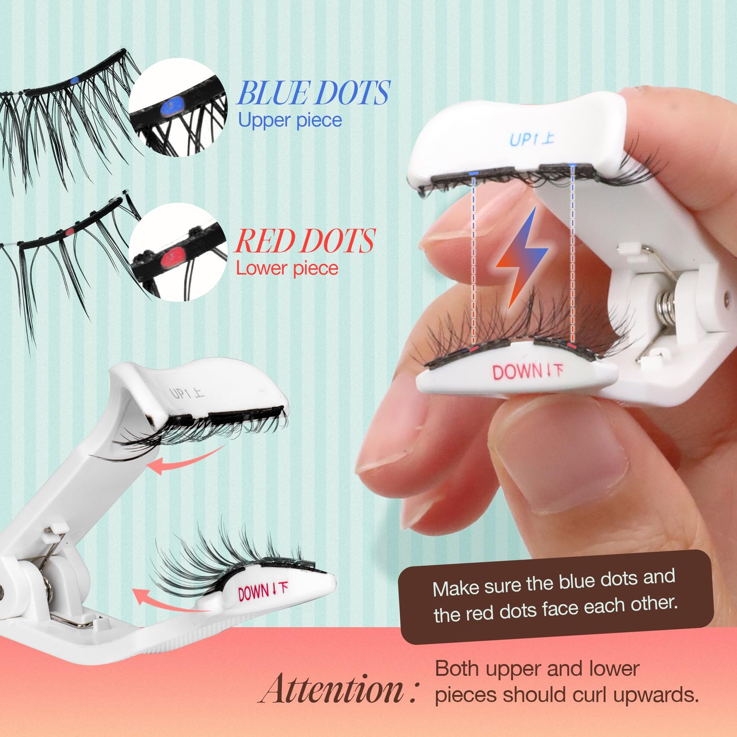 LASHVIEW Upgrade Magnetic Eyelashes with Applicator, Reusable Soft Magnetic Lashes Natural Look with 0.17mm Ultra-Thin Magnets No Glue Needed Easy to Wear and Remove-N24