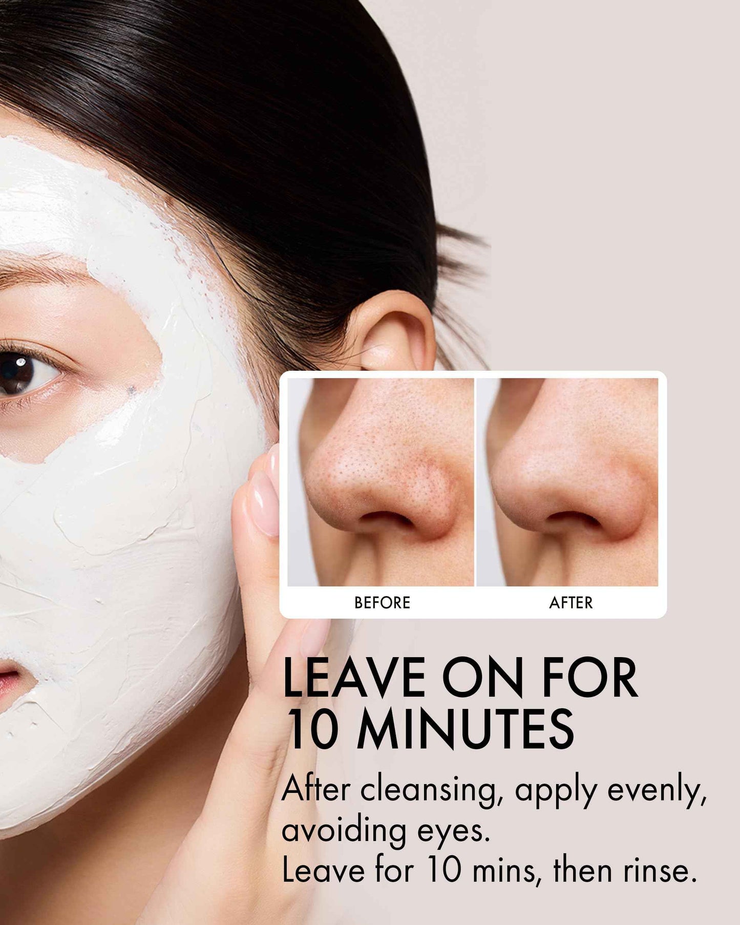 VIDIVICI Korean Deep Pore-Cleansing Clay Mask – Gently Exfoliates & Soothes Oily, Sensitive Skin – Mud Wash-Off Formula for Sebum Control, Cooling Hydration & Pore Tightening – 3.38oz