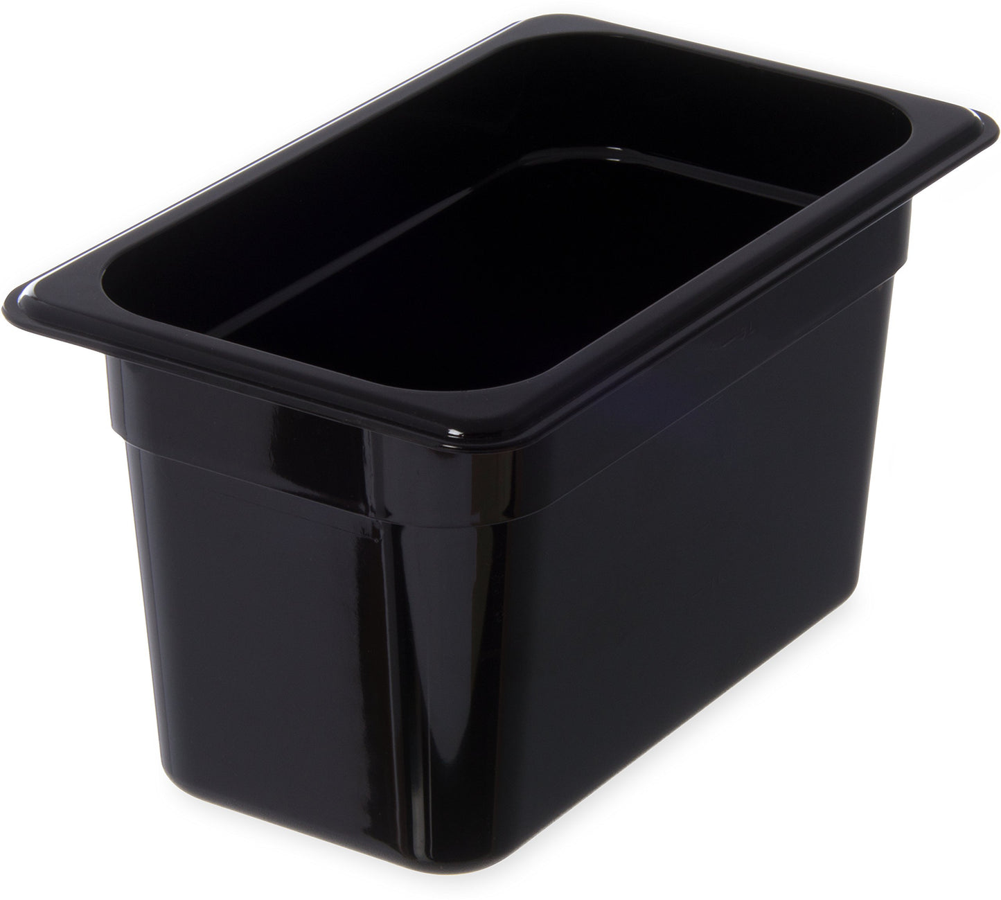 Carlisle FoodService Products 3068203 StorPlus Fourth Size Food Pan, Polycarbonate, 6" Deep, Black