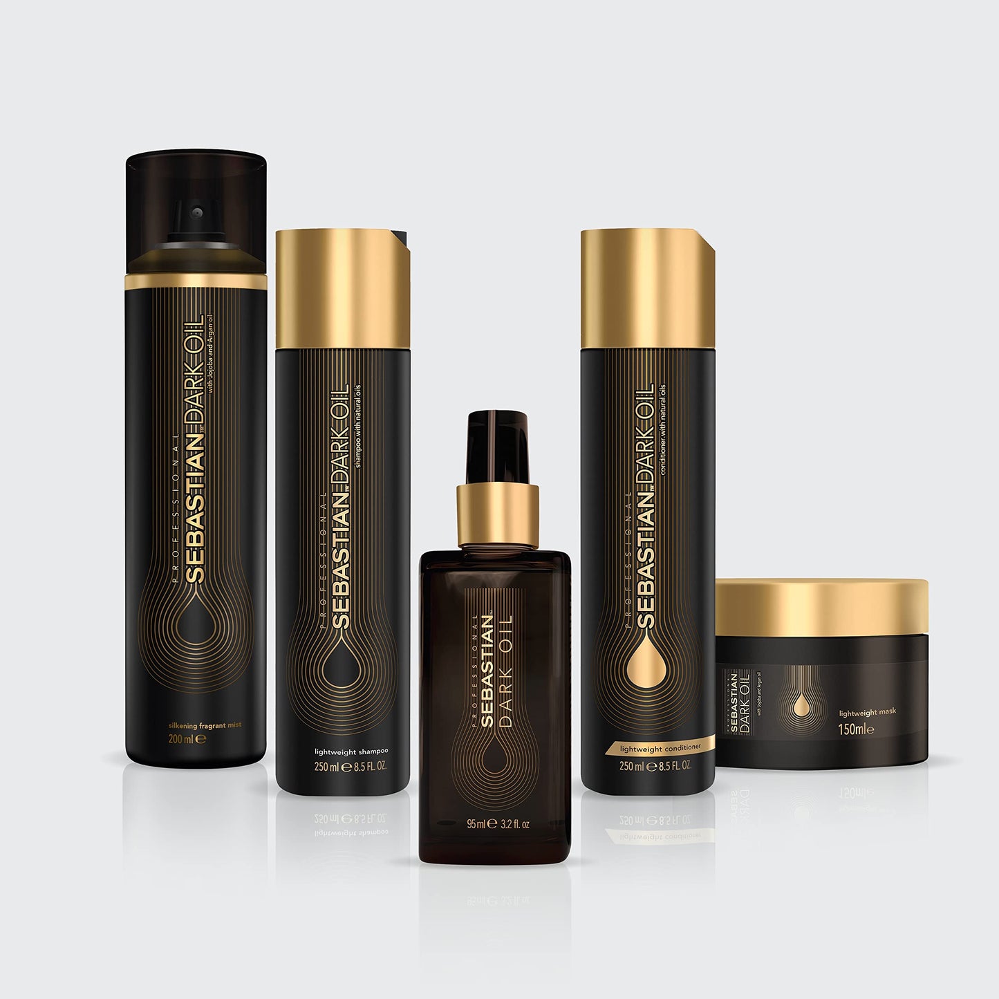 Sebastian Professional Dark Oil Lightweight Mask | Infused with Jojoba and Argan Oils | 5.1 fl oz