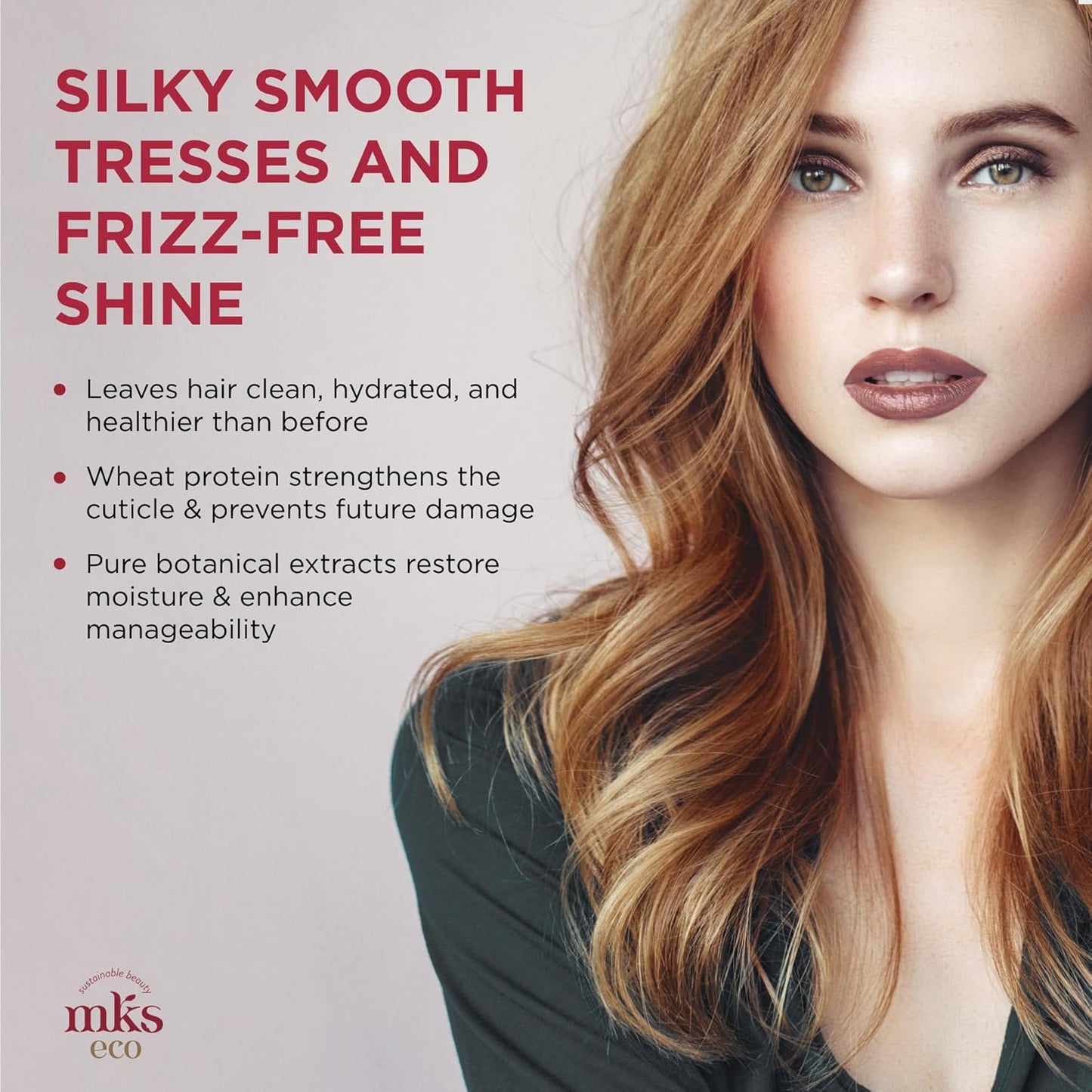 MKS Eco Nourish Shampoo & Hydrate Conditioner Set | Moroccan Argan Oil, Vegan, 10 fl oz Each