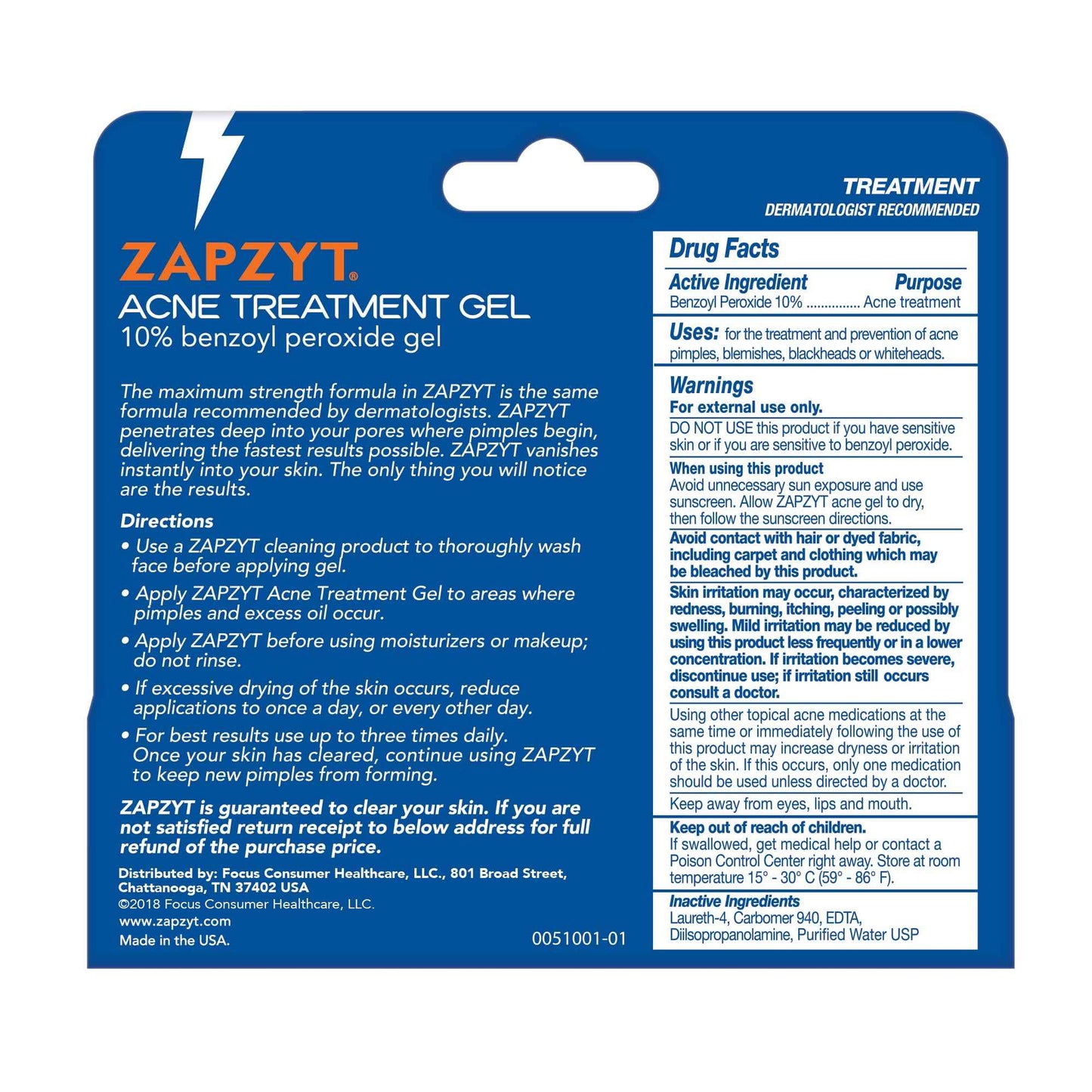 Zapzyt 2 Step Acne Treatment