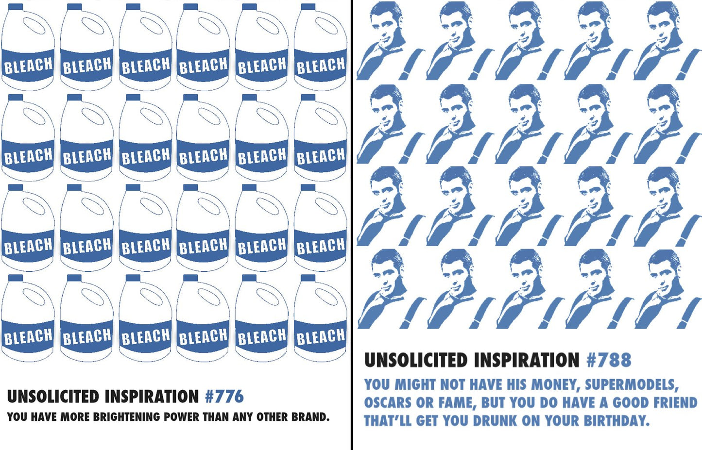 Quiplip Funny Birthday Cards Unsolicited Inspirations, 6-Pack (UI07196PCK)