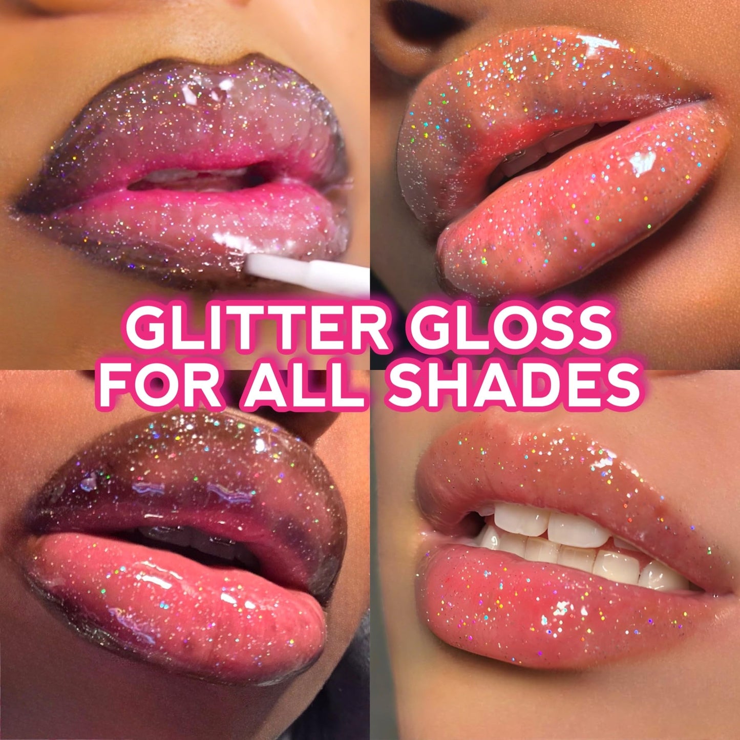 Shop Stunner Shades | Stunn Shine, Glittery Holographic Lip Gloss For A Sparkly Finish, Infused With Coconut Oil, Vegan & Cruelty-free, (Glittery Clear, 0.15 Fl Oz)