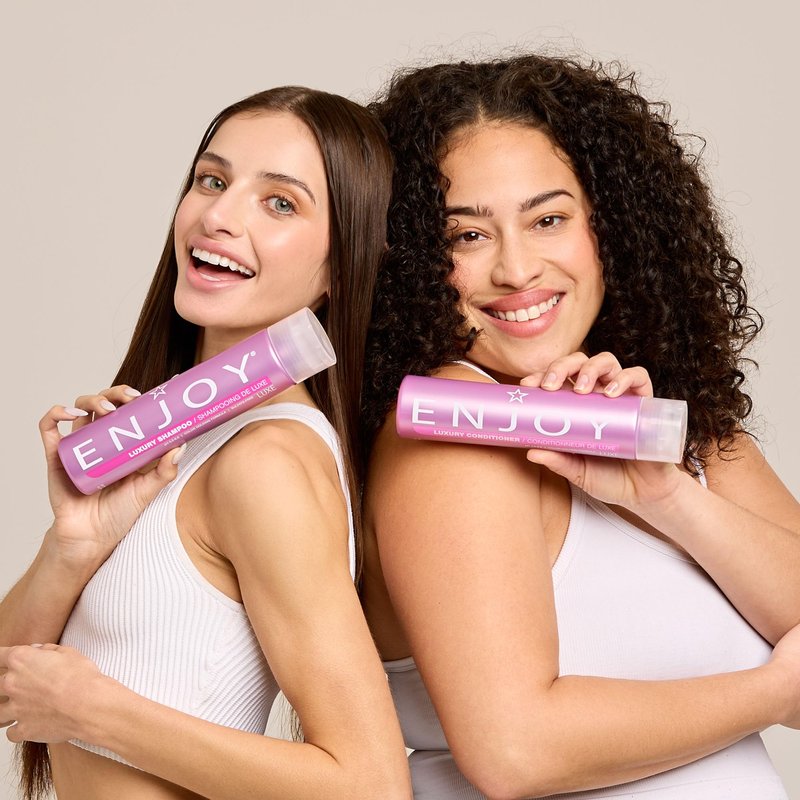 Enjoy Luxury Shampoo - Eliminates Frizz Cleansing Moisturizing Smoothing - Sulfate Free For Thick Coarse or Curly Hair (10 Fl Oz)